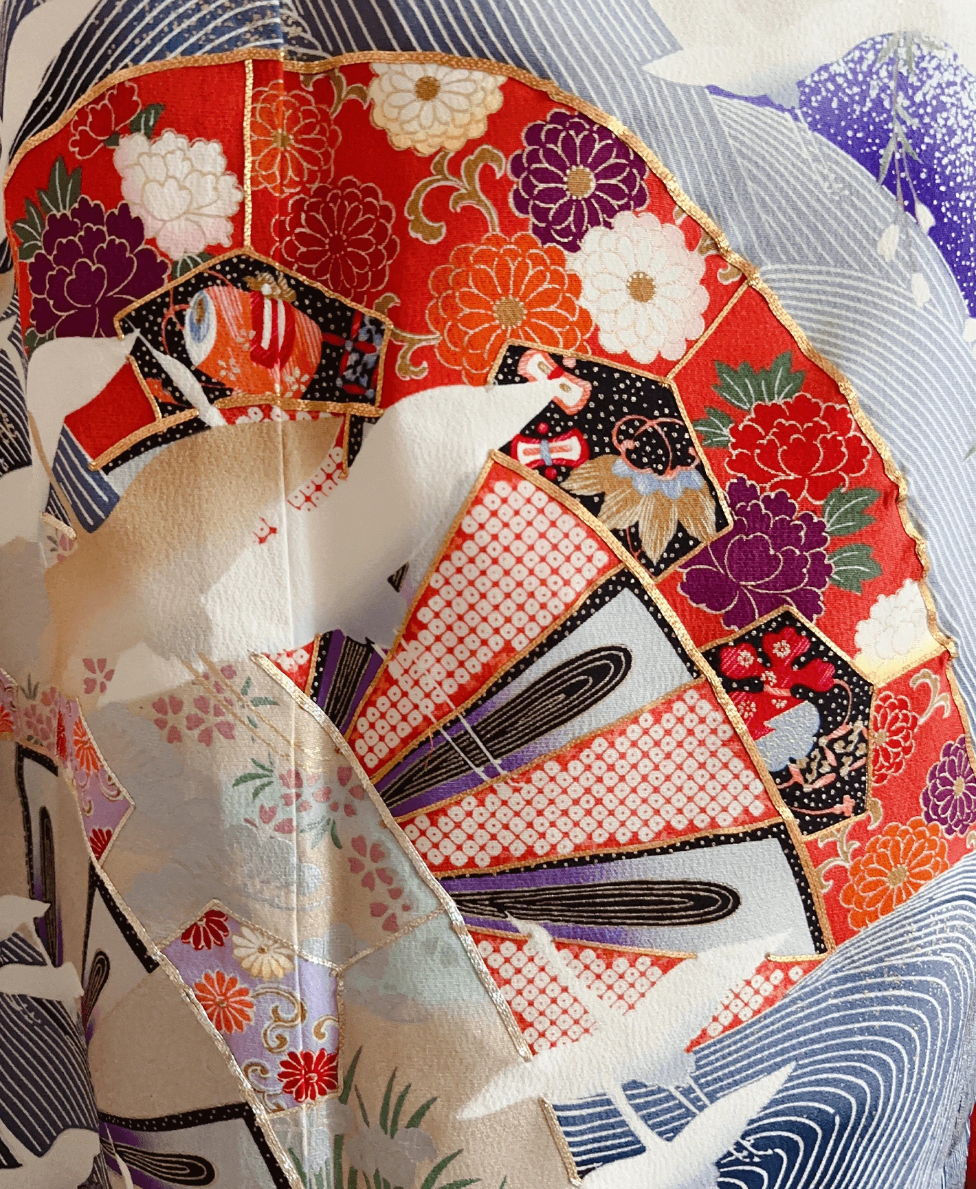 Pink Fan Landscape Furisode - Image 6