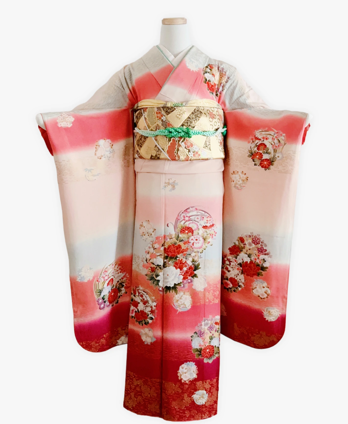 Light Purple Floral Landscape Furisode - Image 1