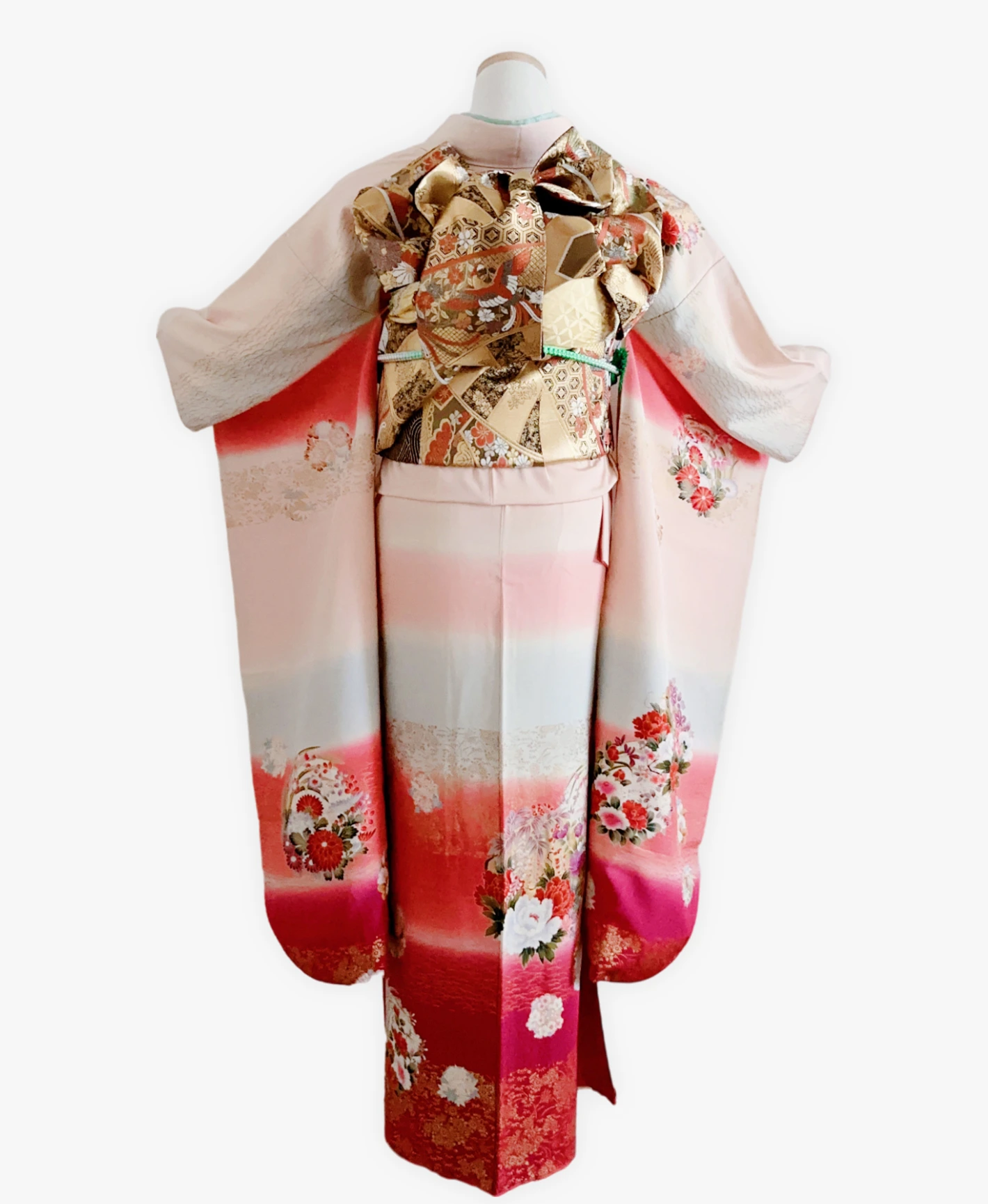 Light Purple Floral Landscape Furisode - Image 2