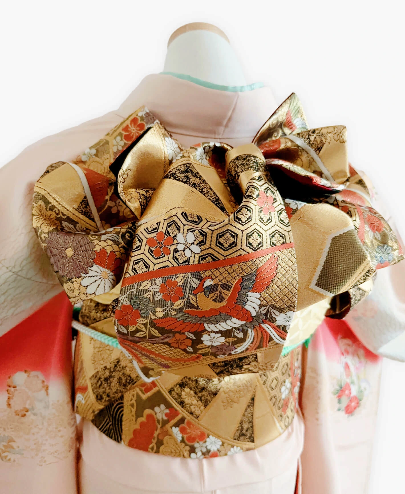 Light Purple Floral Landscape Furisode - Image 4