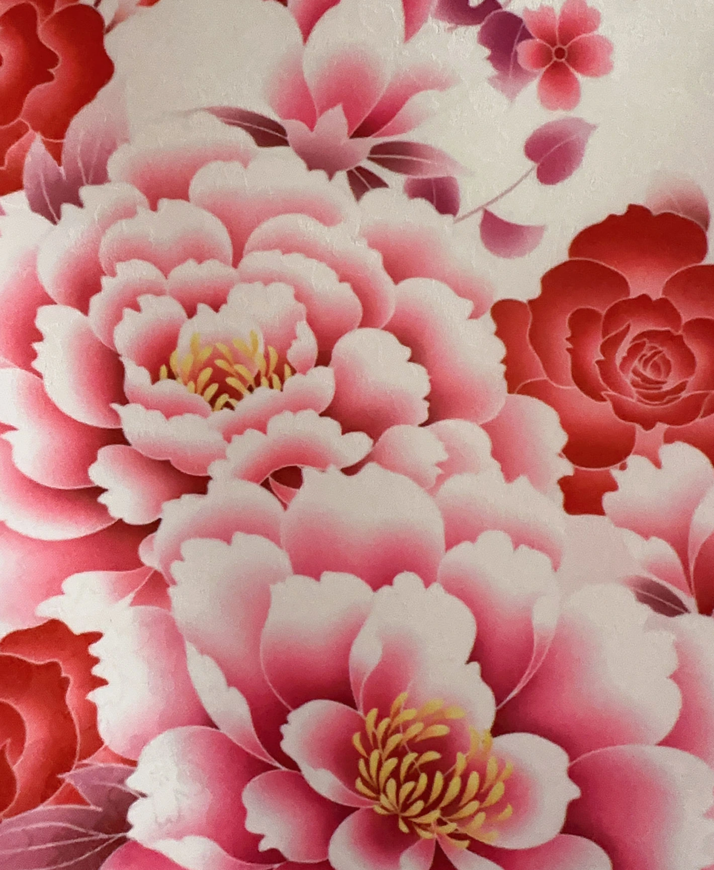 White Hundred Flowers Furisode - Image 7