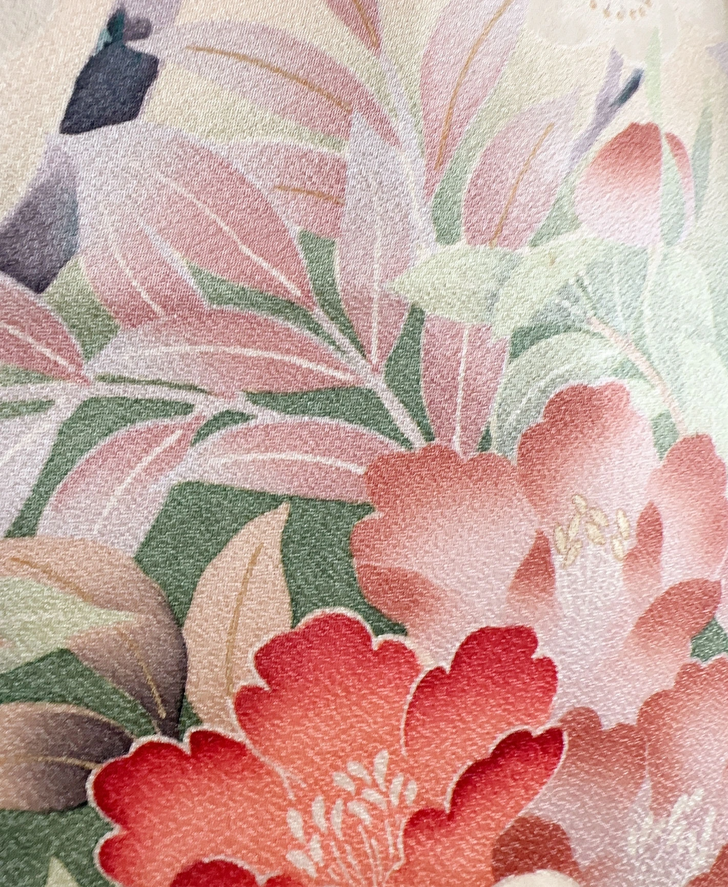 Beige Hundred Flowers Furisode - Image 8