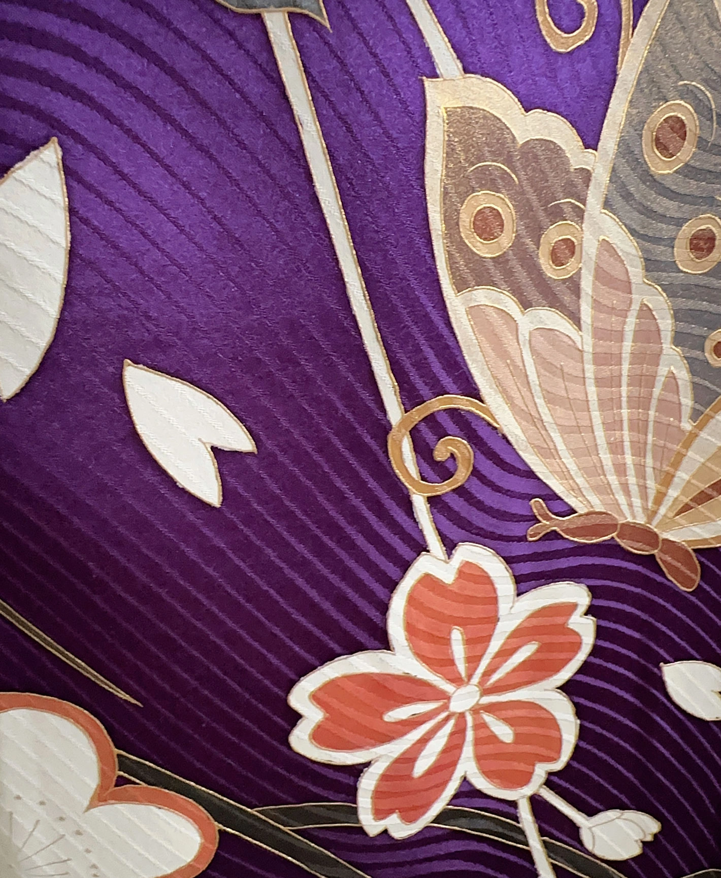 Blue Sakura Butterfly Furisode - Image 8