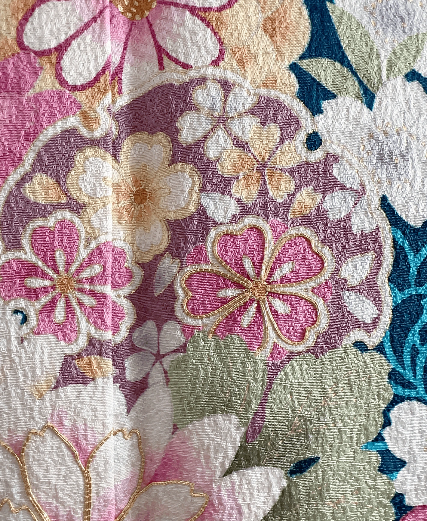 Indigo Mum Snowflake Furisode - Image 6