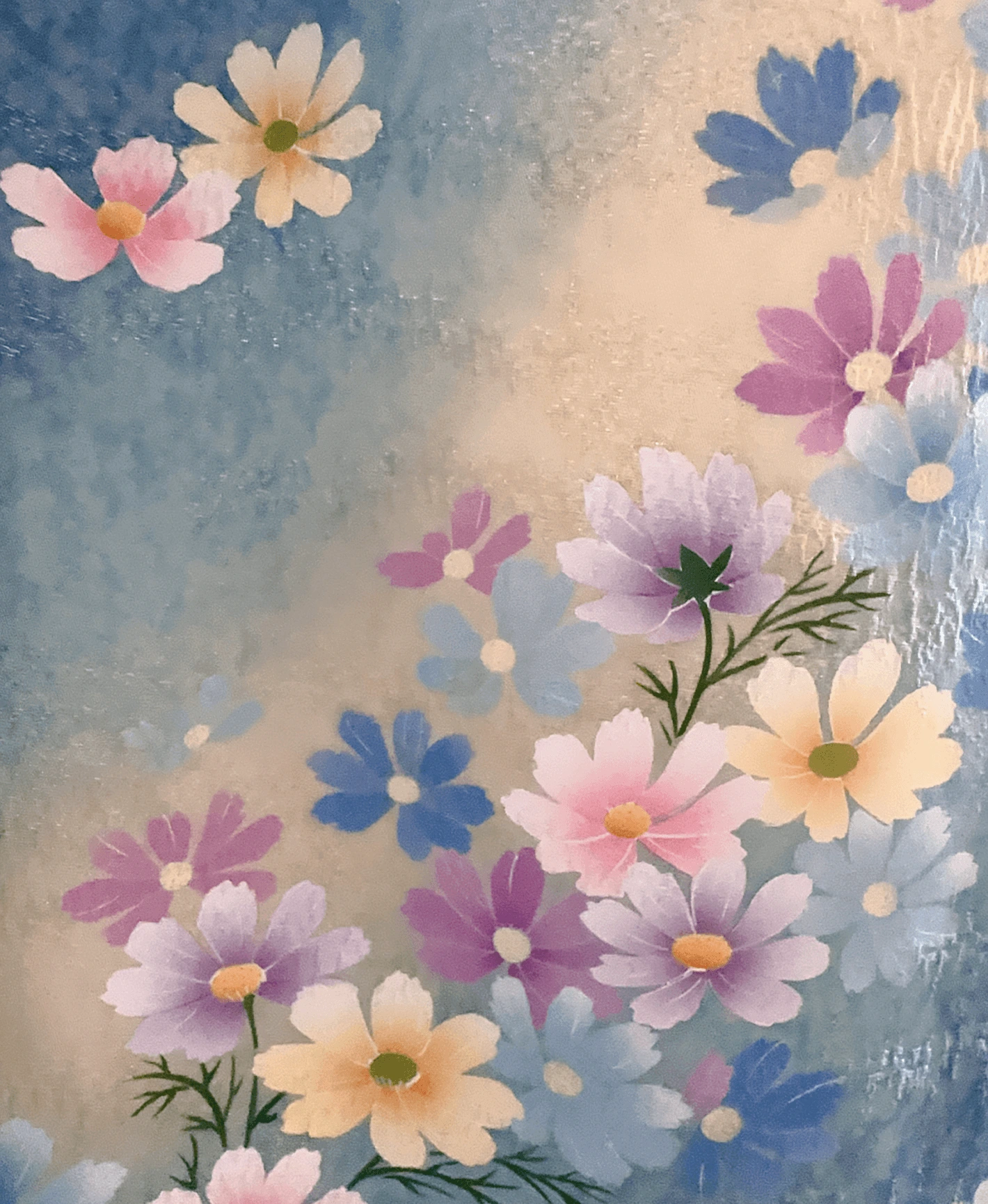 Sky Blue Flower Blizzard Furisode - Image 6