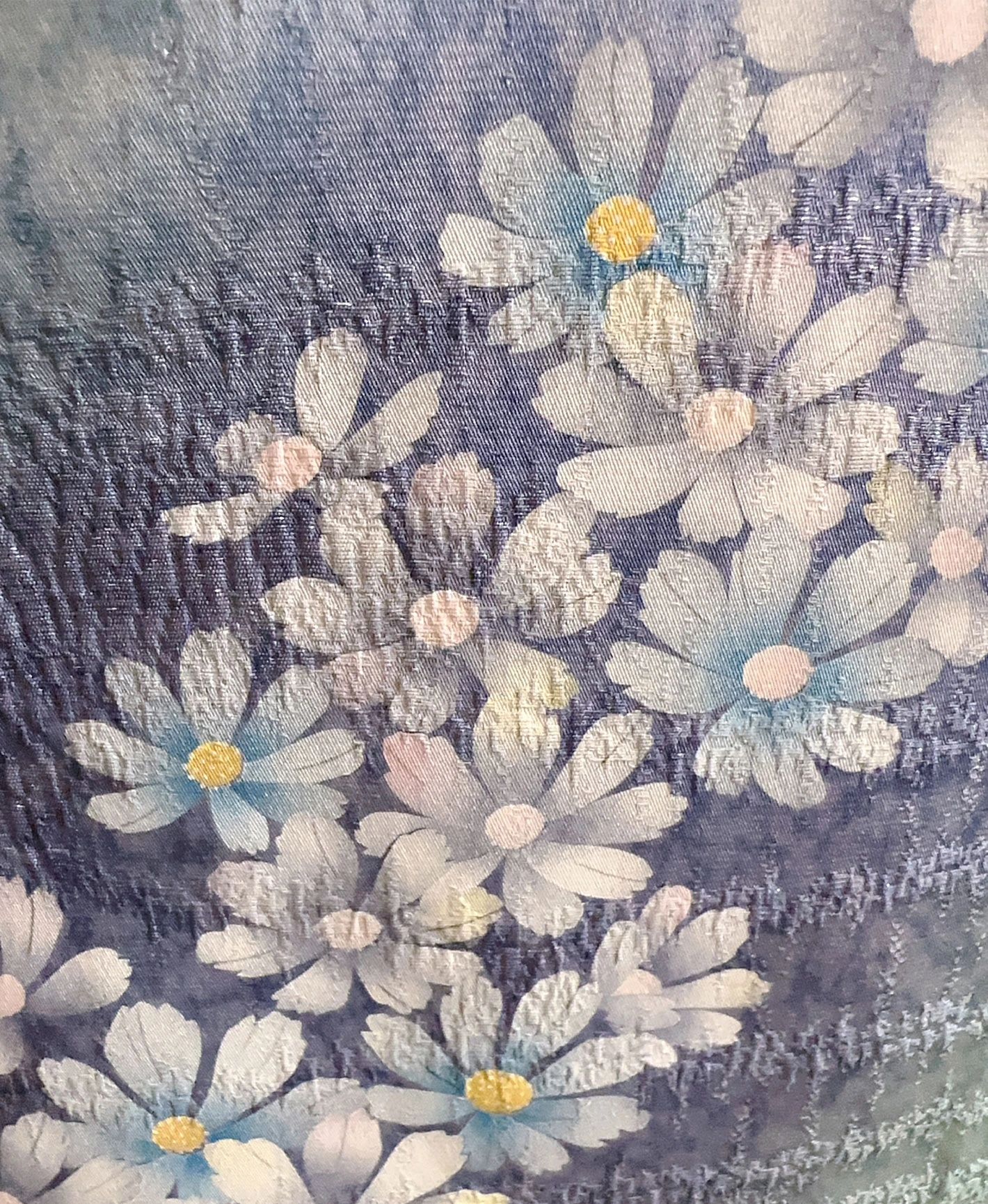 Sky Blue Flower Blizzard Furisode - Image 7