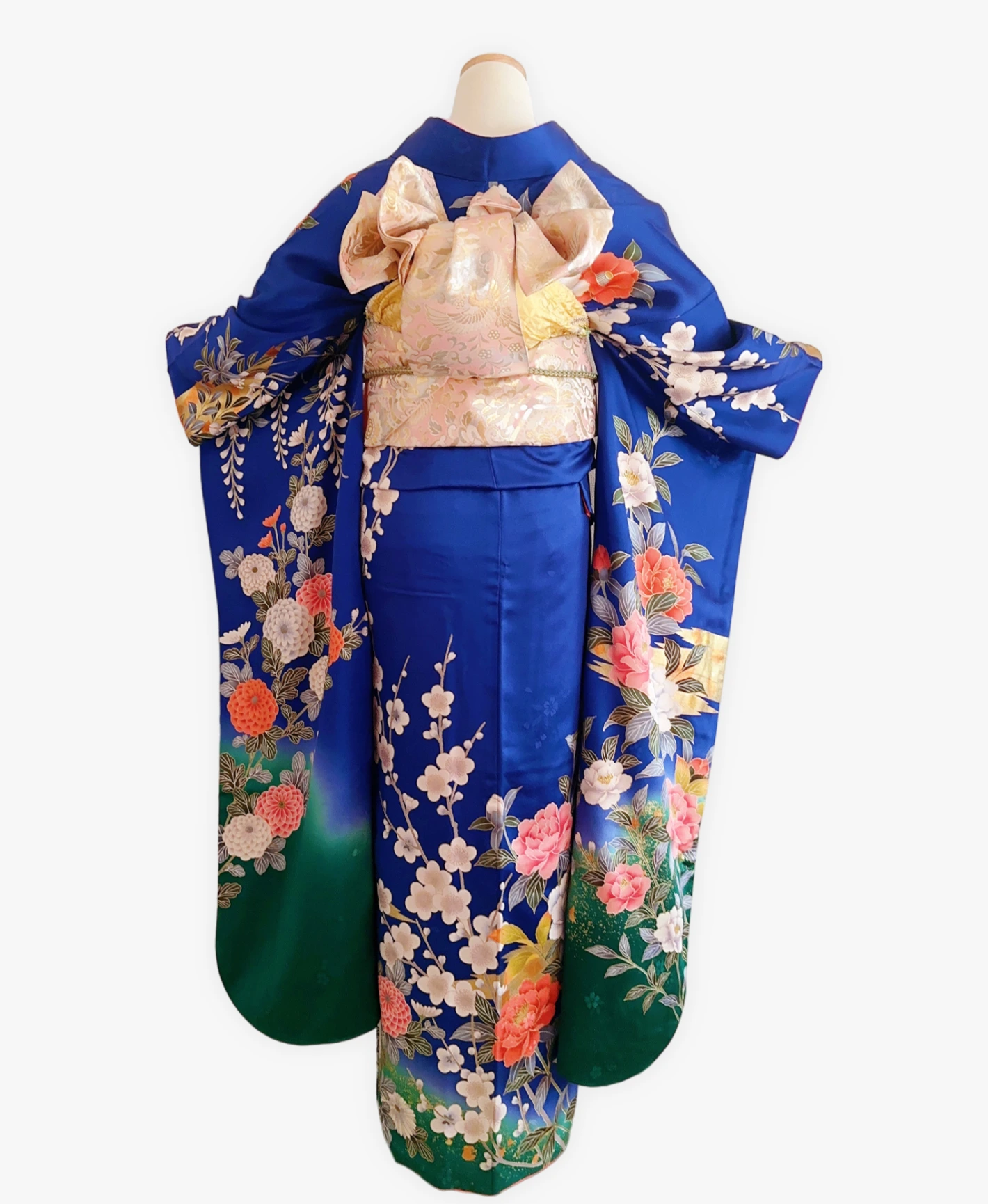 Lapis Peony Wisteria Furisode - Image 2