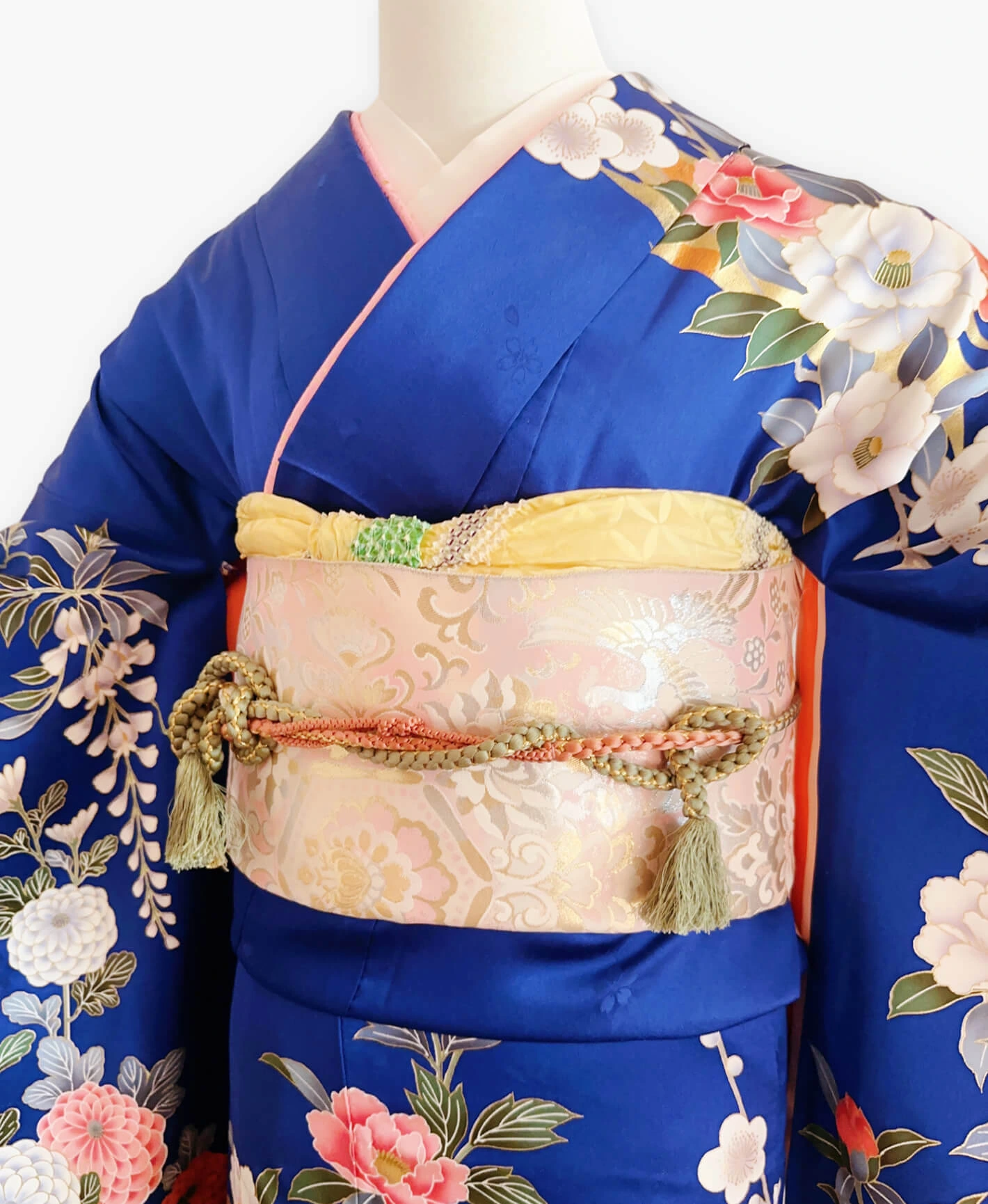 Lapis Peony Wisteria Furisode - Image 3