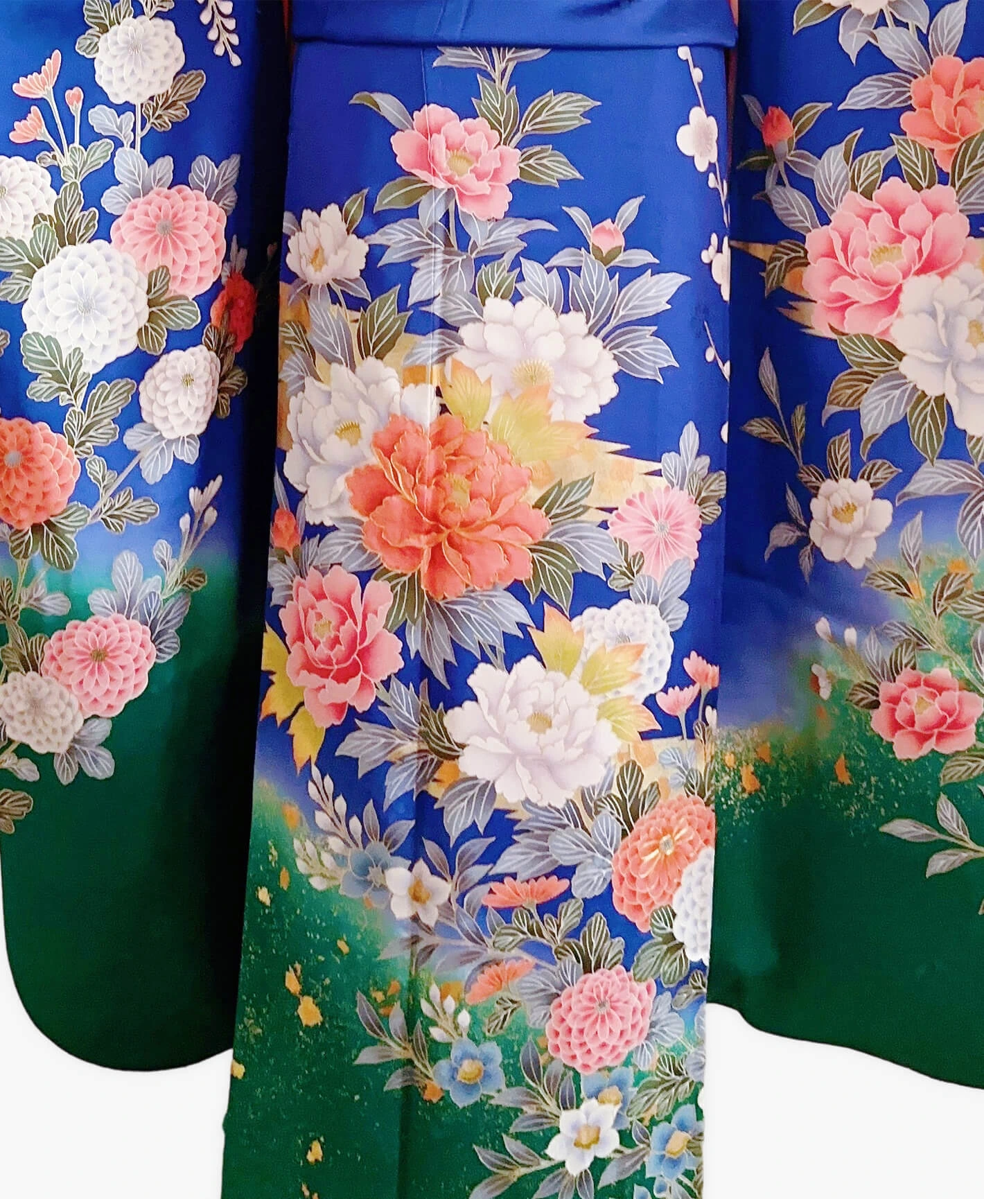 Lapis Peony Wisteria Furisode - Image 5