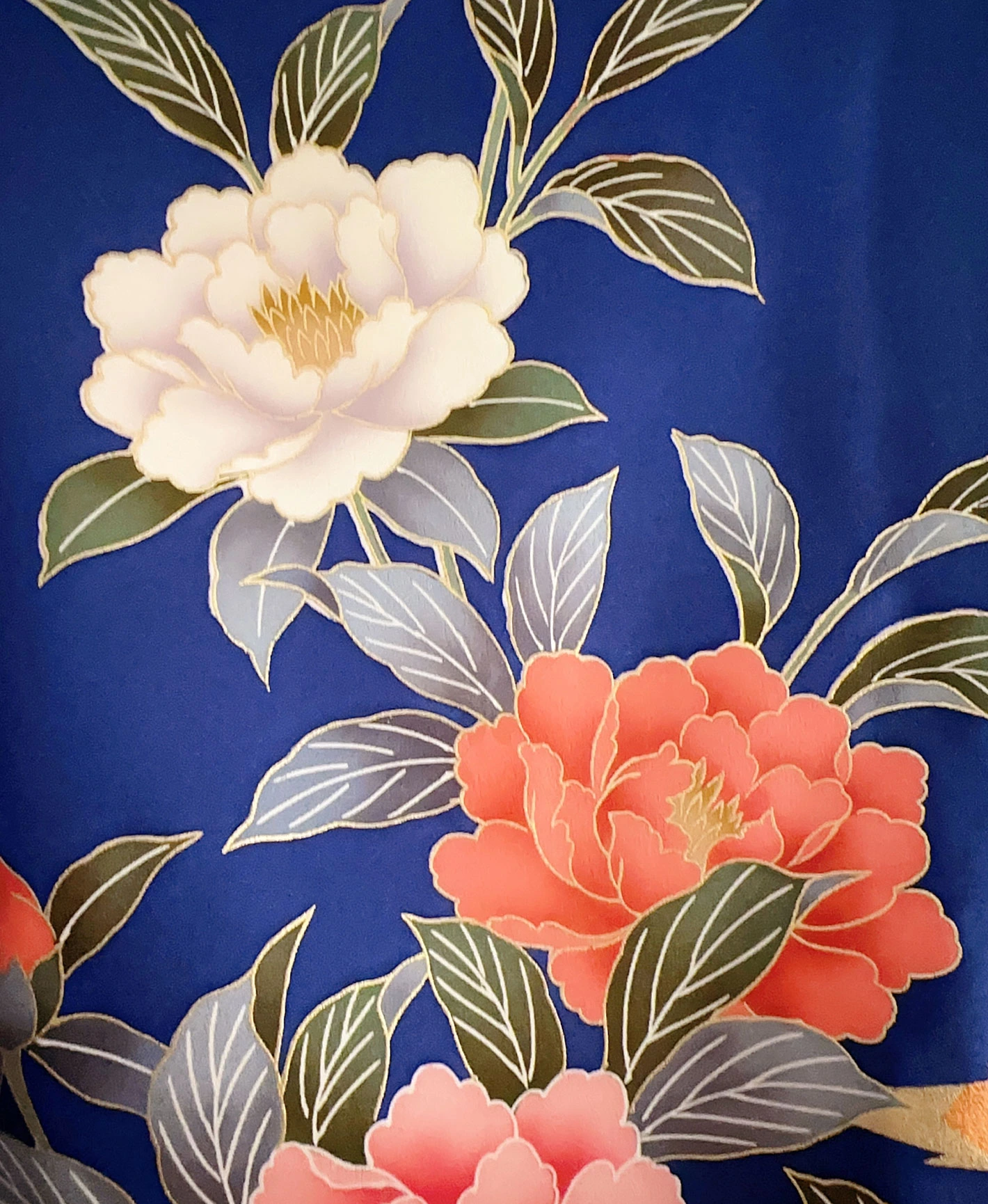 Lapis Peony Wisteria Furisode - Image 7