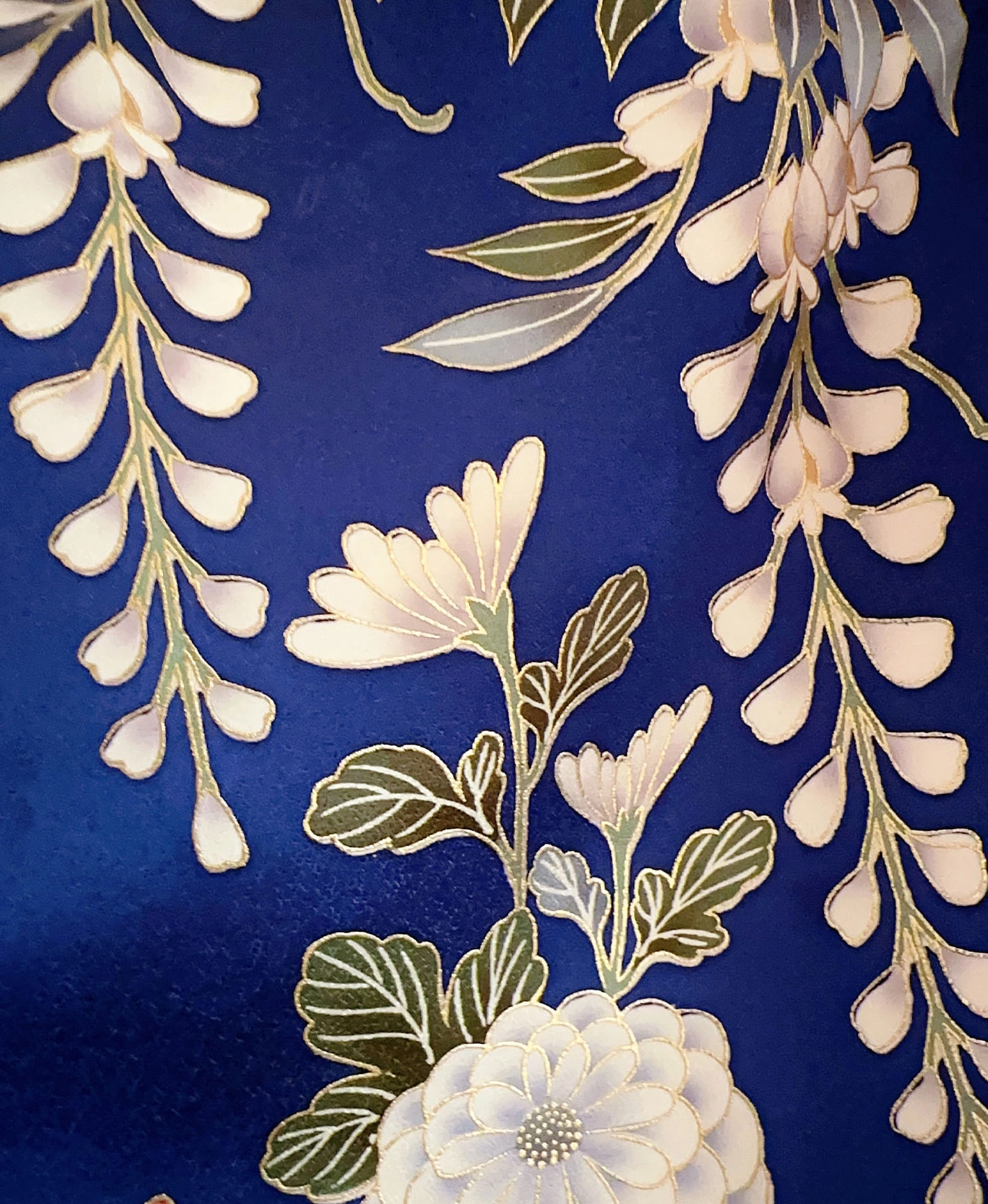 Lapis Peony Wisteria Furisode - Image 8