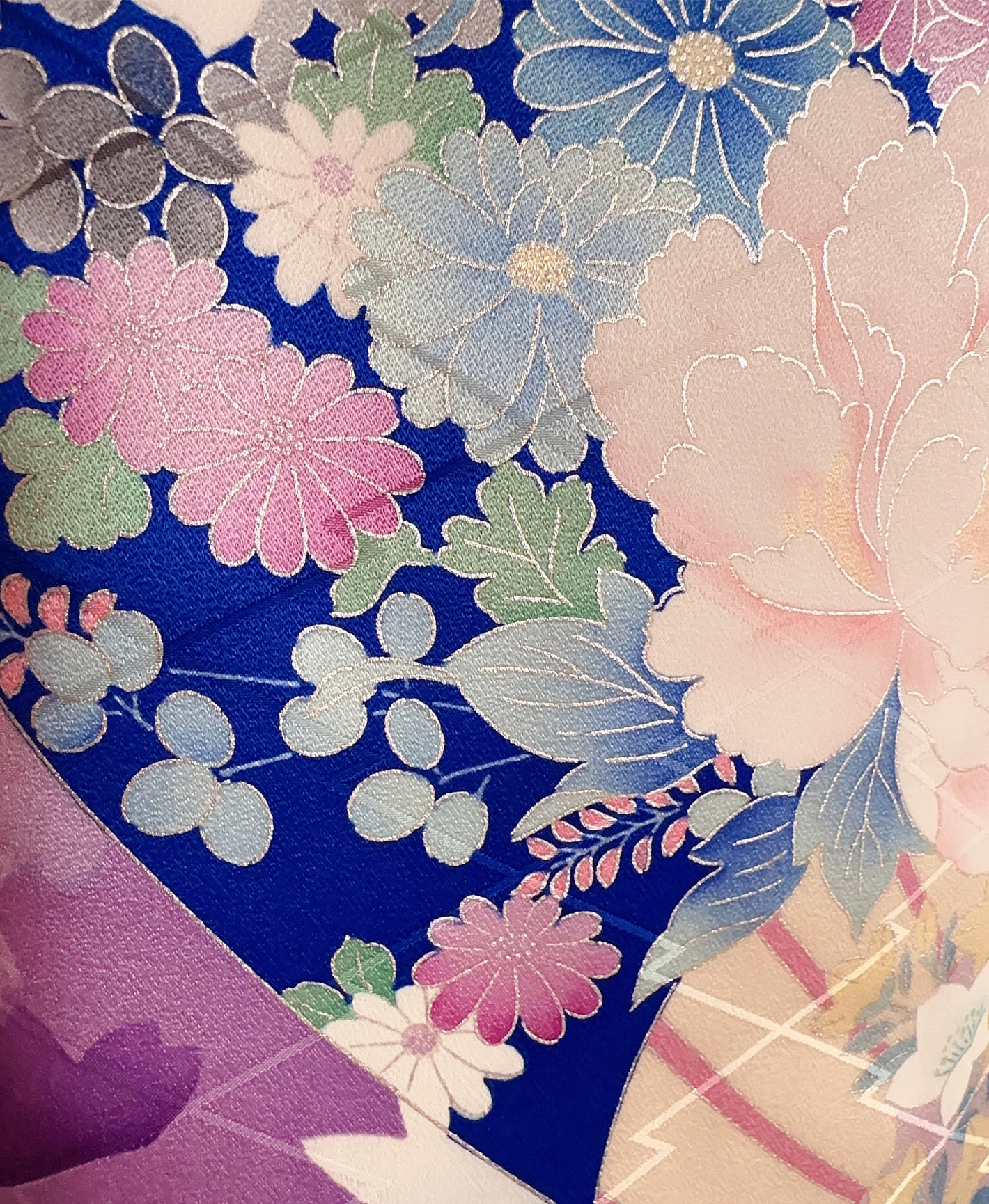 Purple Landscape Floral Furisode - Image 8