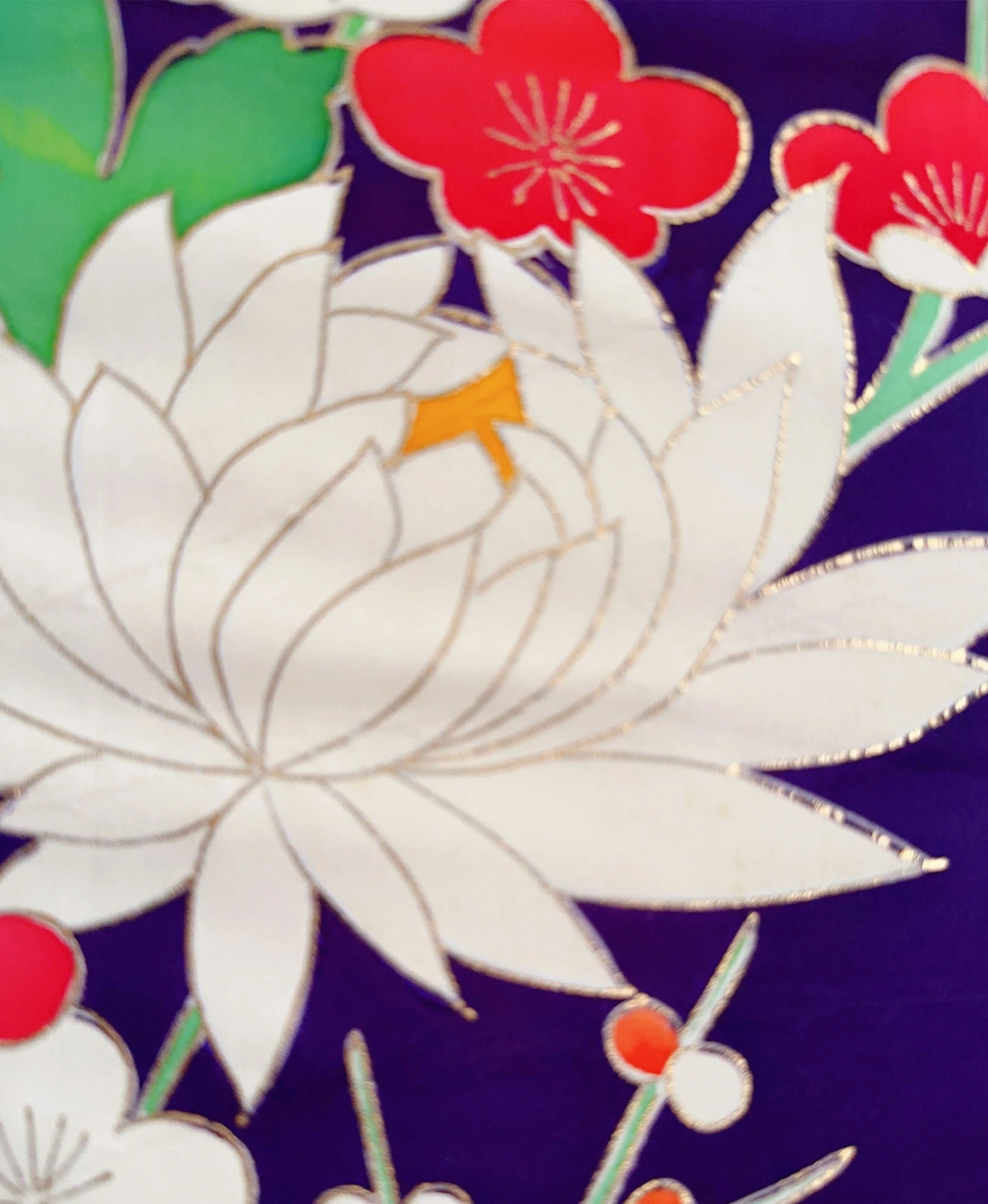 Purple Chrysanthemum Floral Furisode - Image 7