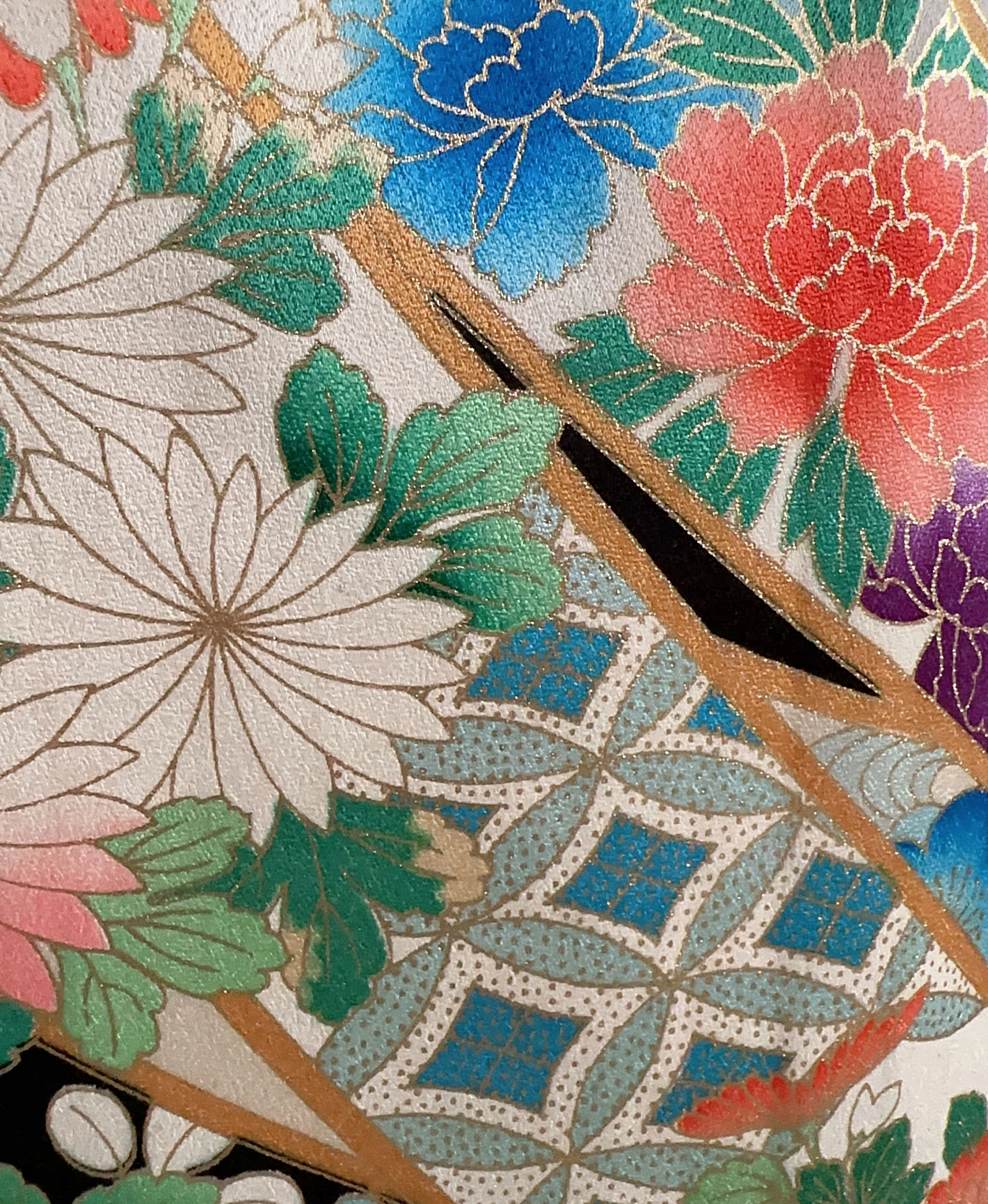 Black Auspicious Noshi Furisode - Image 7