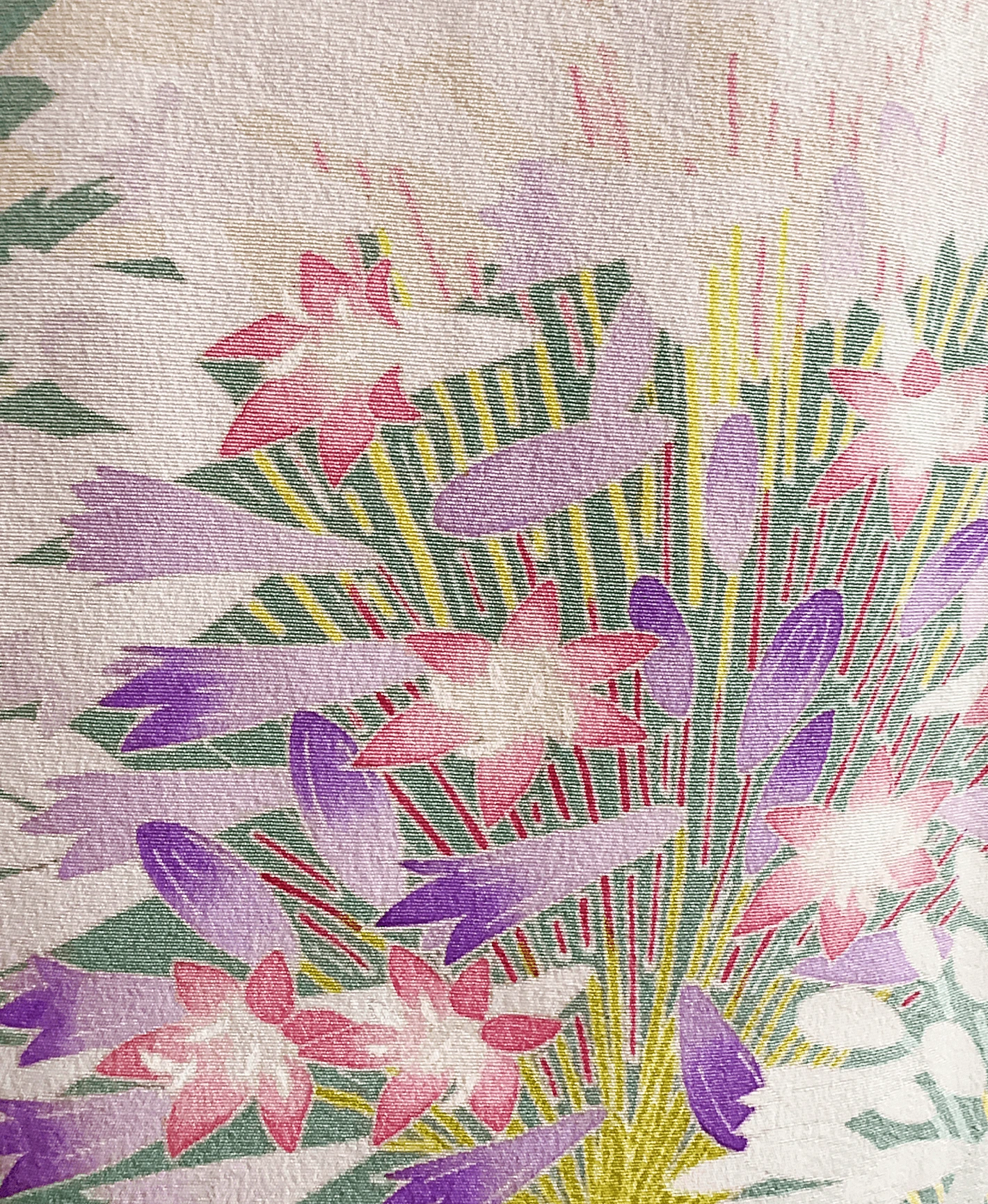 Beige Artist Floral Homongi - Image 6