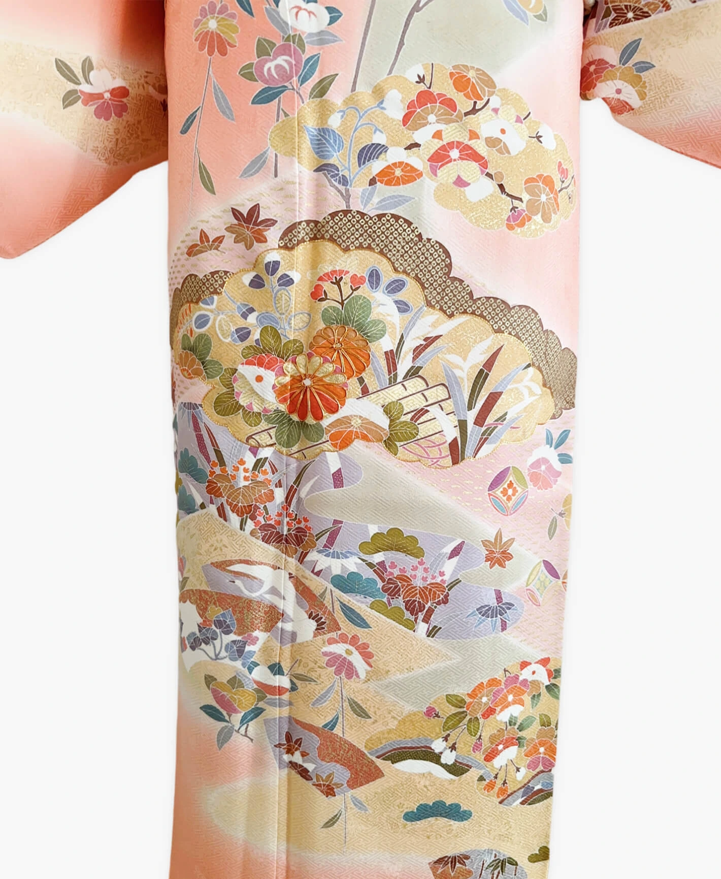 Orange Crane Cloud Auspicious Homongi - Image 5