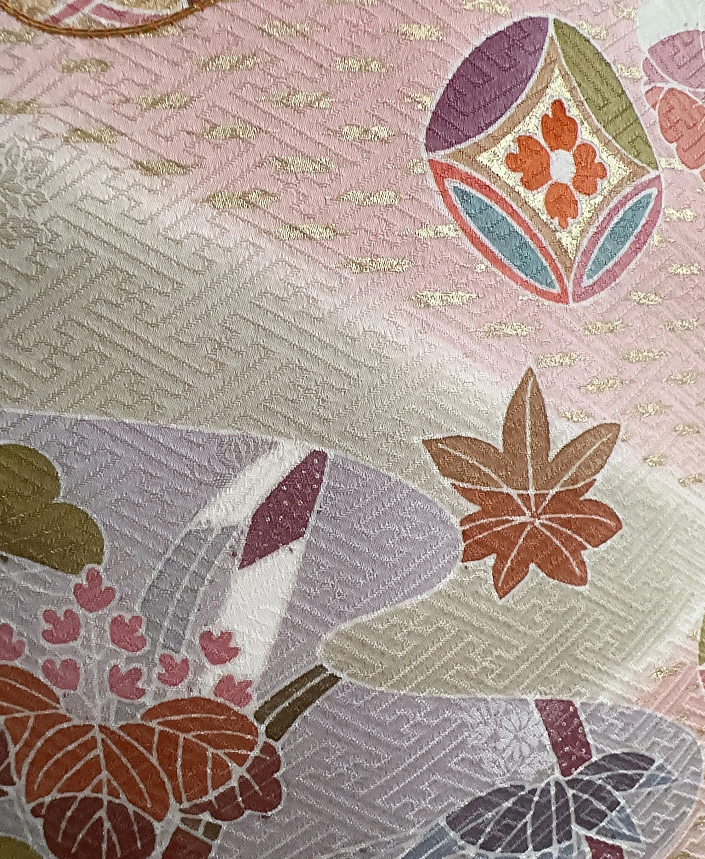 Orange Crane Cloud Auspicious Homongi - Image 7