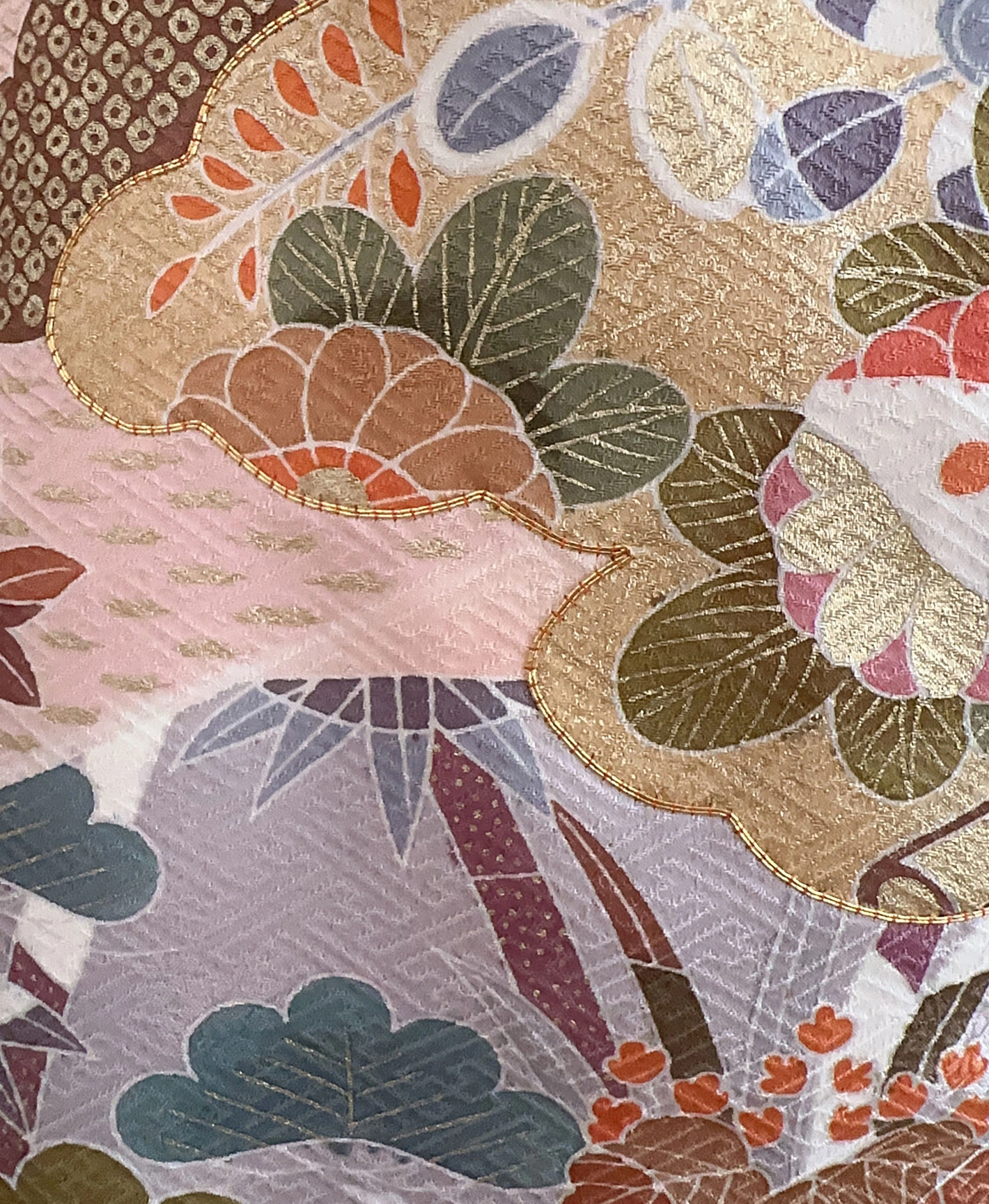 Orange Crane Cloud Auspicious Homongi - Image 9