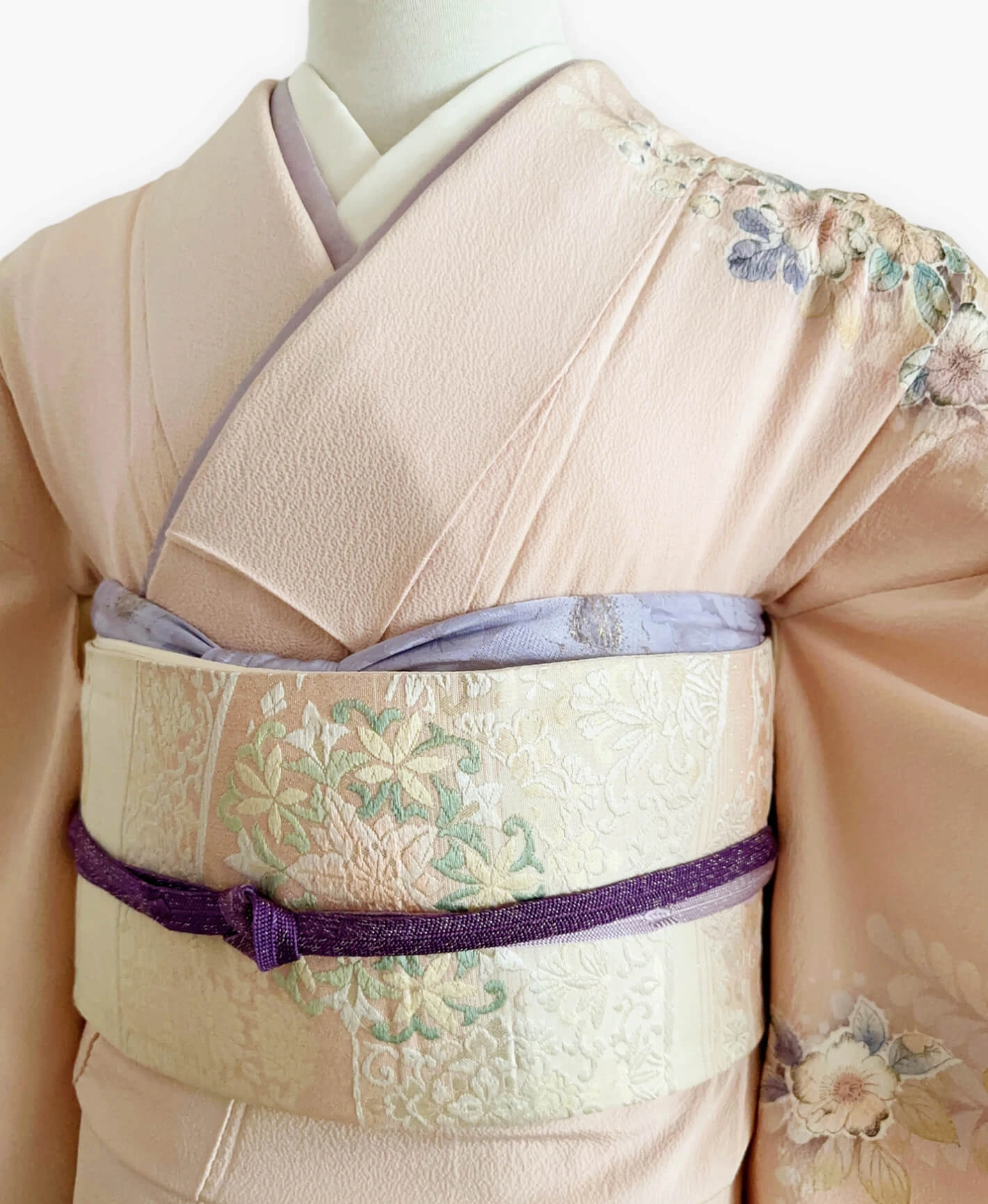 Beige Tsujigahana Homongi - Image 3