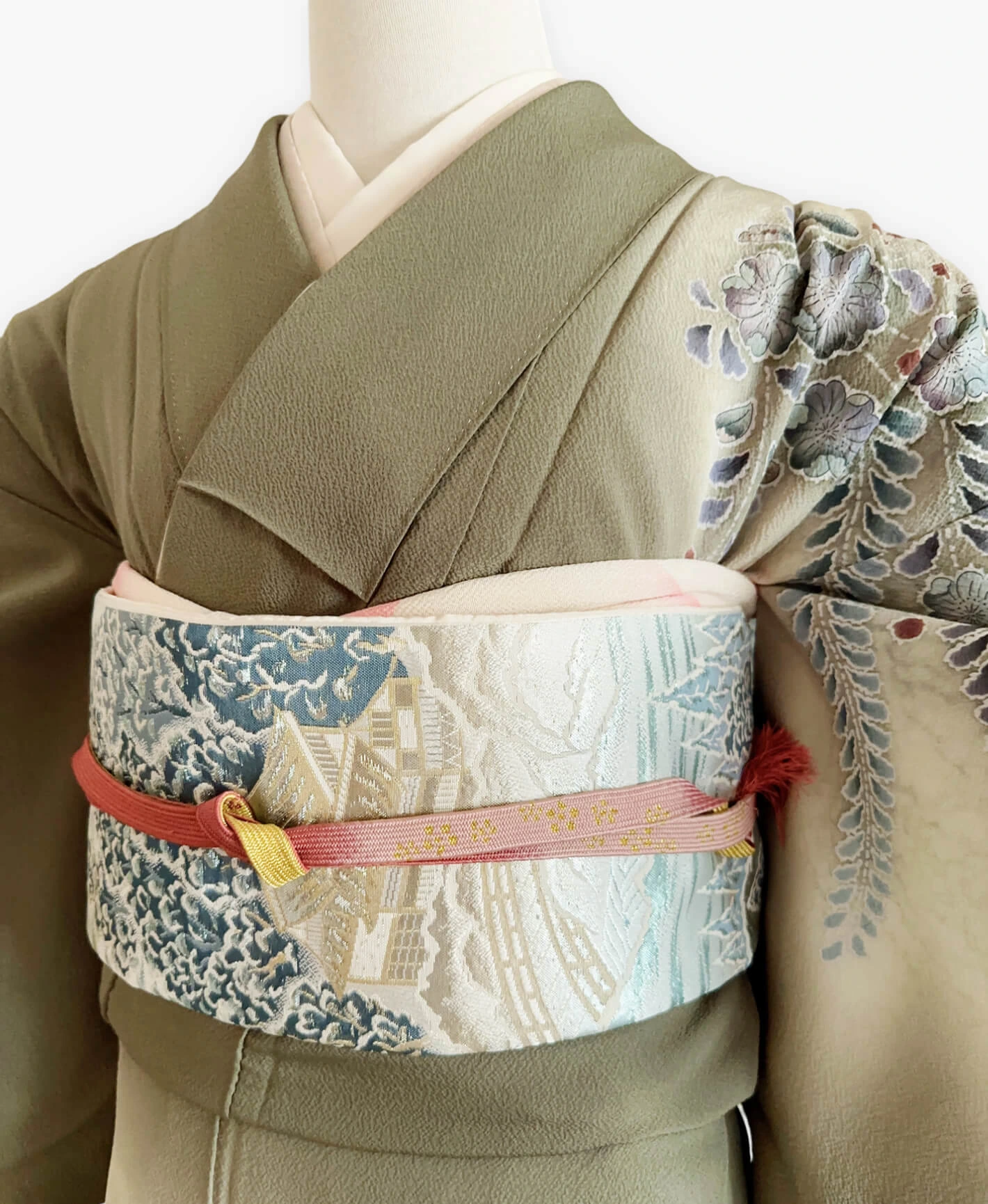 Pale Blue Tsujigahana Homongi - Image 3