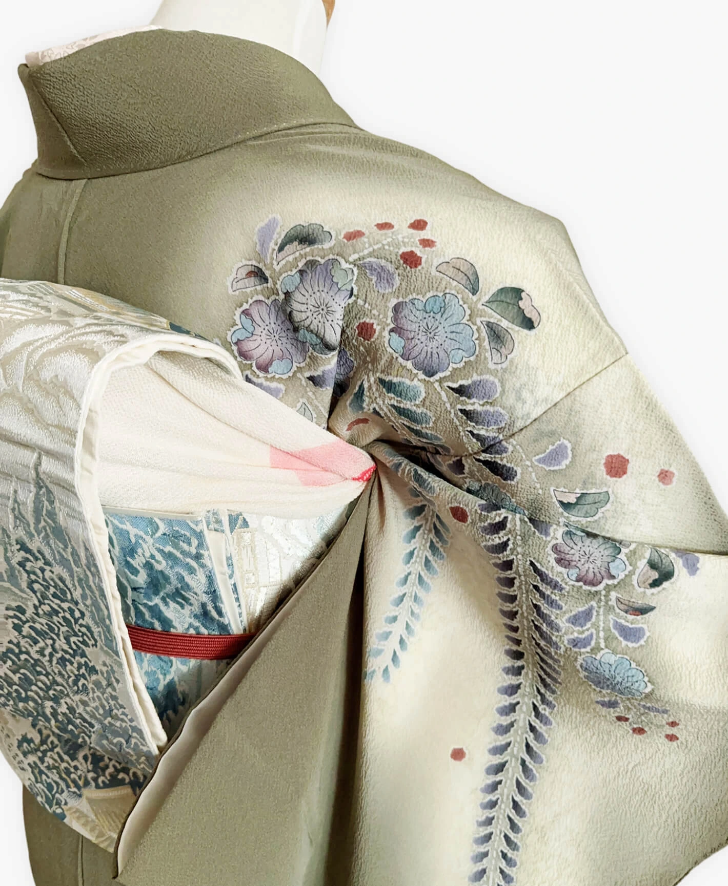 Pale Blue Tsujigahana Homongi - Image 4