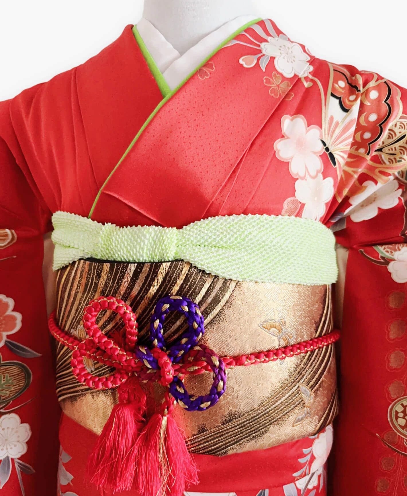 Scarlet Wisteria Butterfly Furisode - Image 3