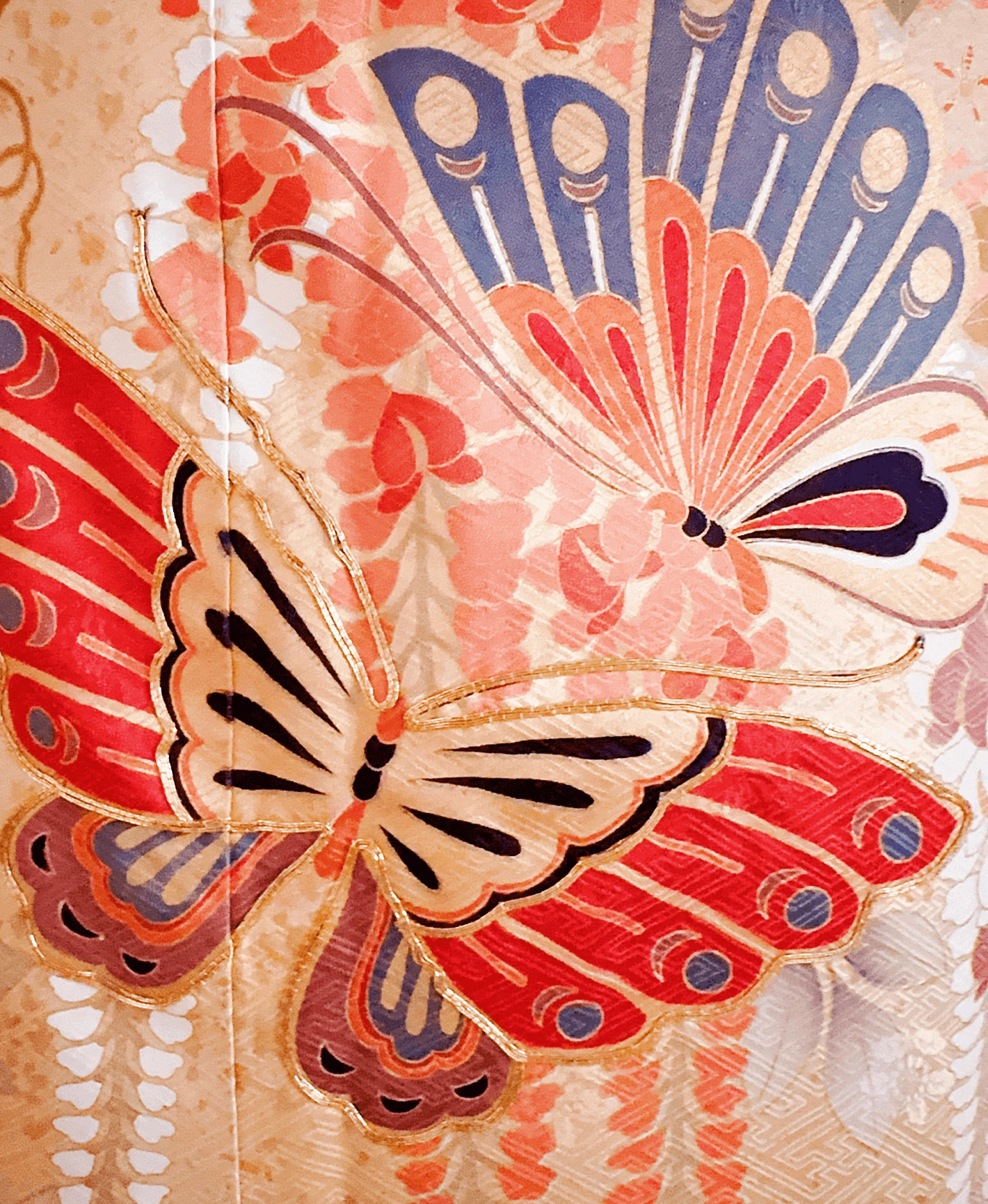 Scarlet Wisteria Butterfly Furisode - Image 6