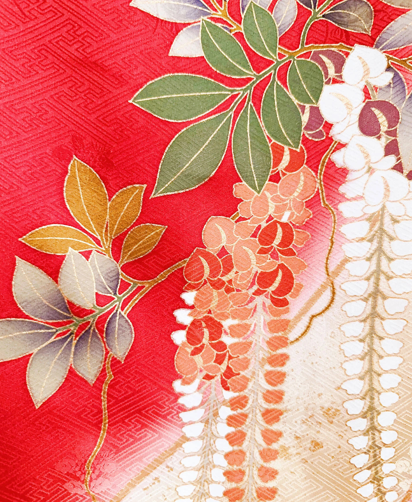 Scarlet Wisteria Butterfly Furisode - Image 9