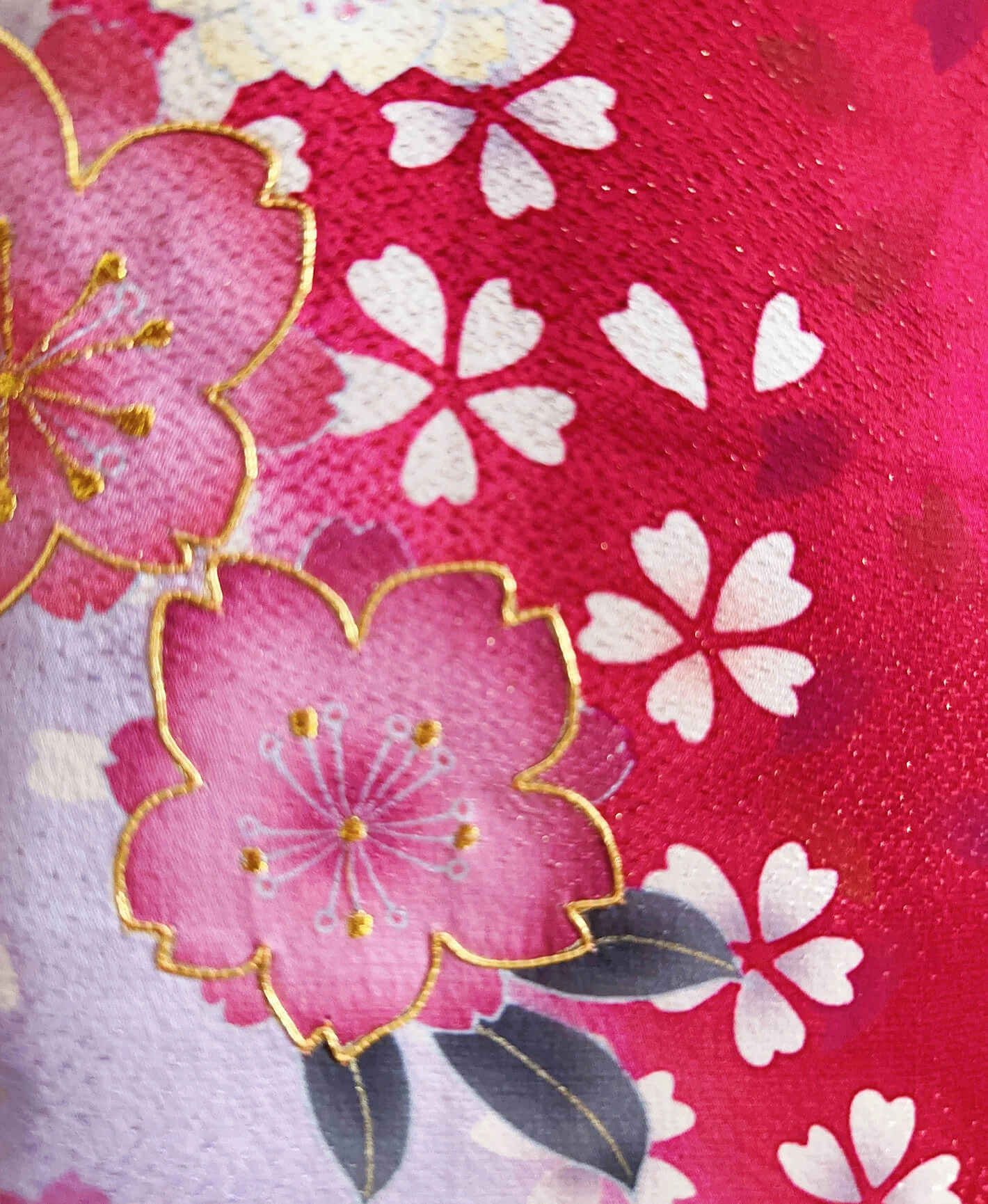 Crimson Falling Sakura Furisode - Image 6