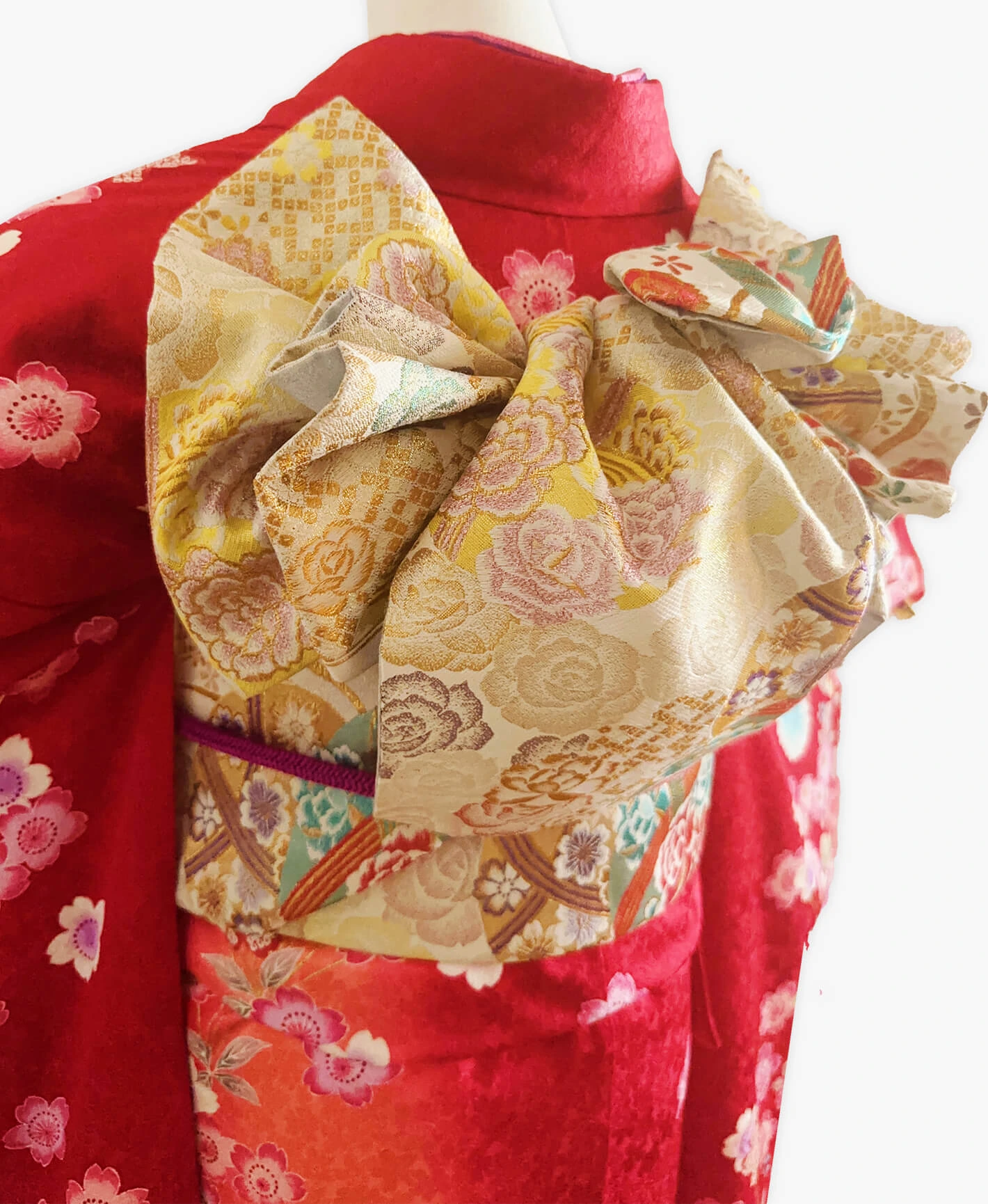 Vermilion Butterfly Furisode - Image 4
