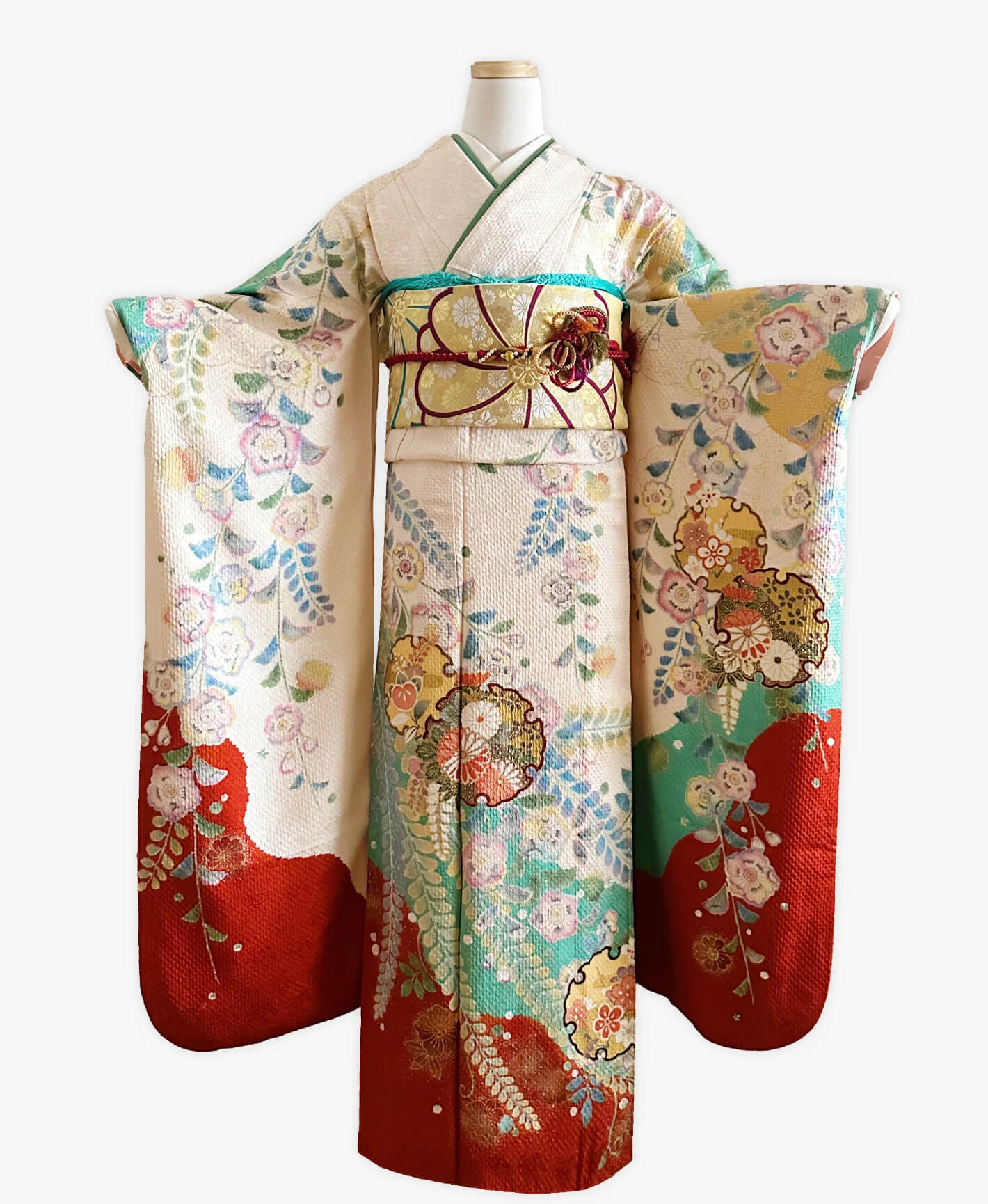 Ecru Tsujigahana Furisode - Image 1