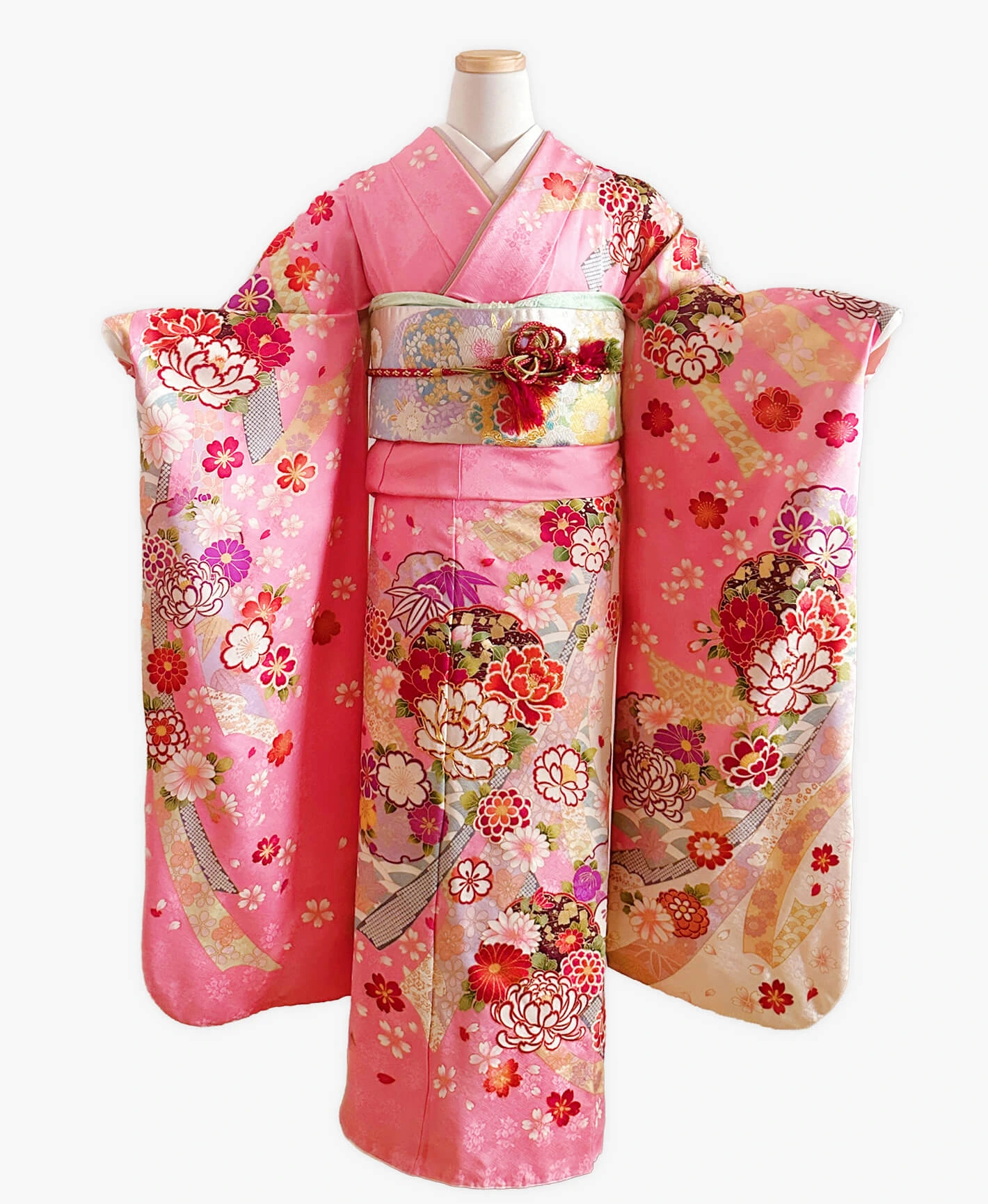 Magenta Peony Furisode - Image 1