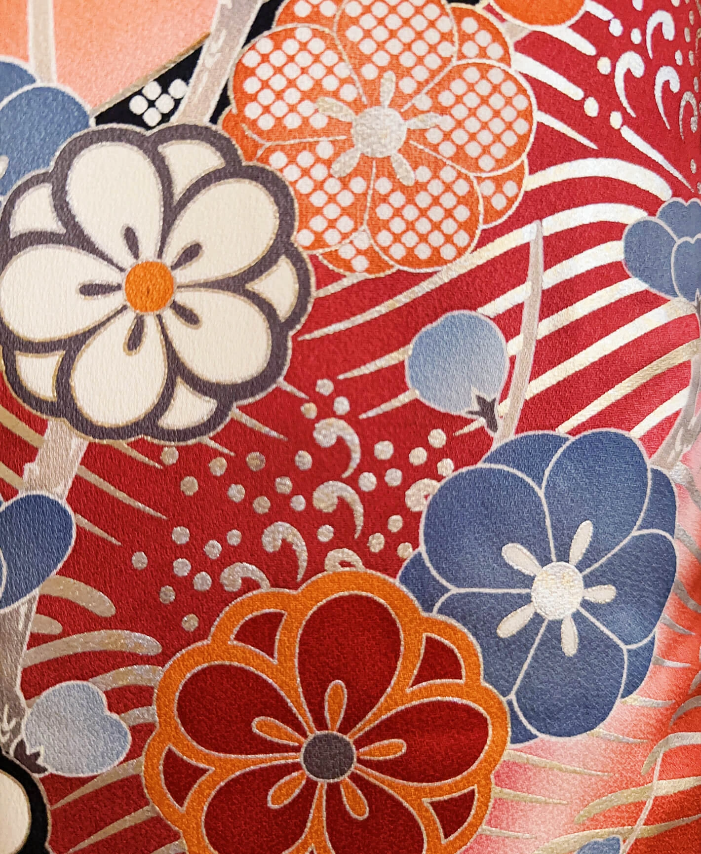 Orange Wave Furisode - Image 6