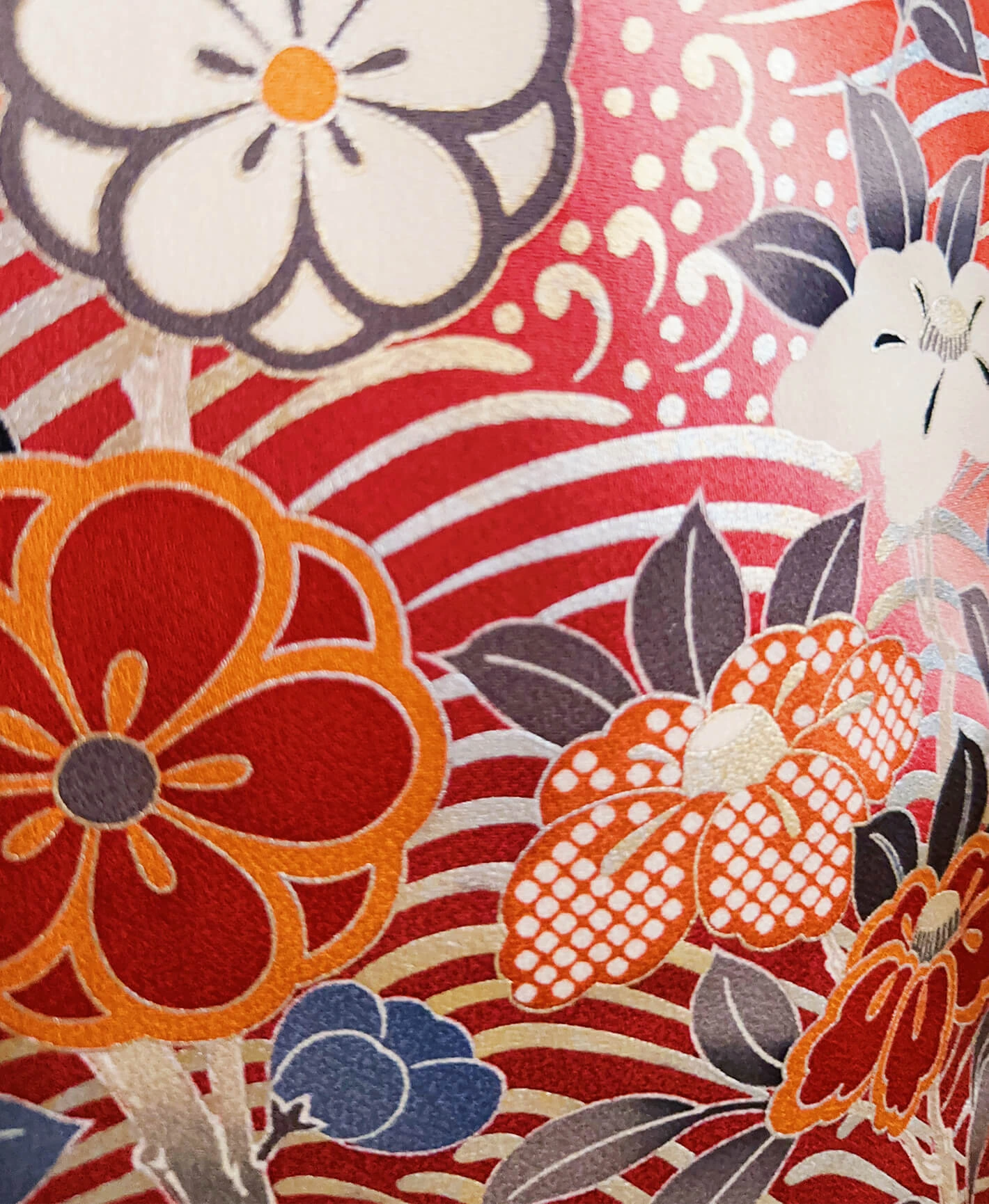 Orange Wave Furisode - Image 7