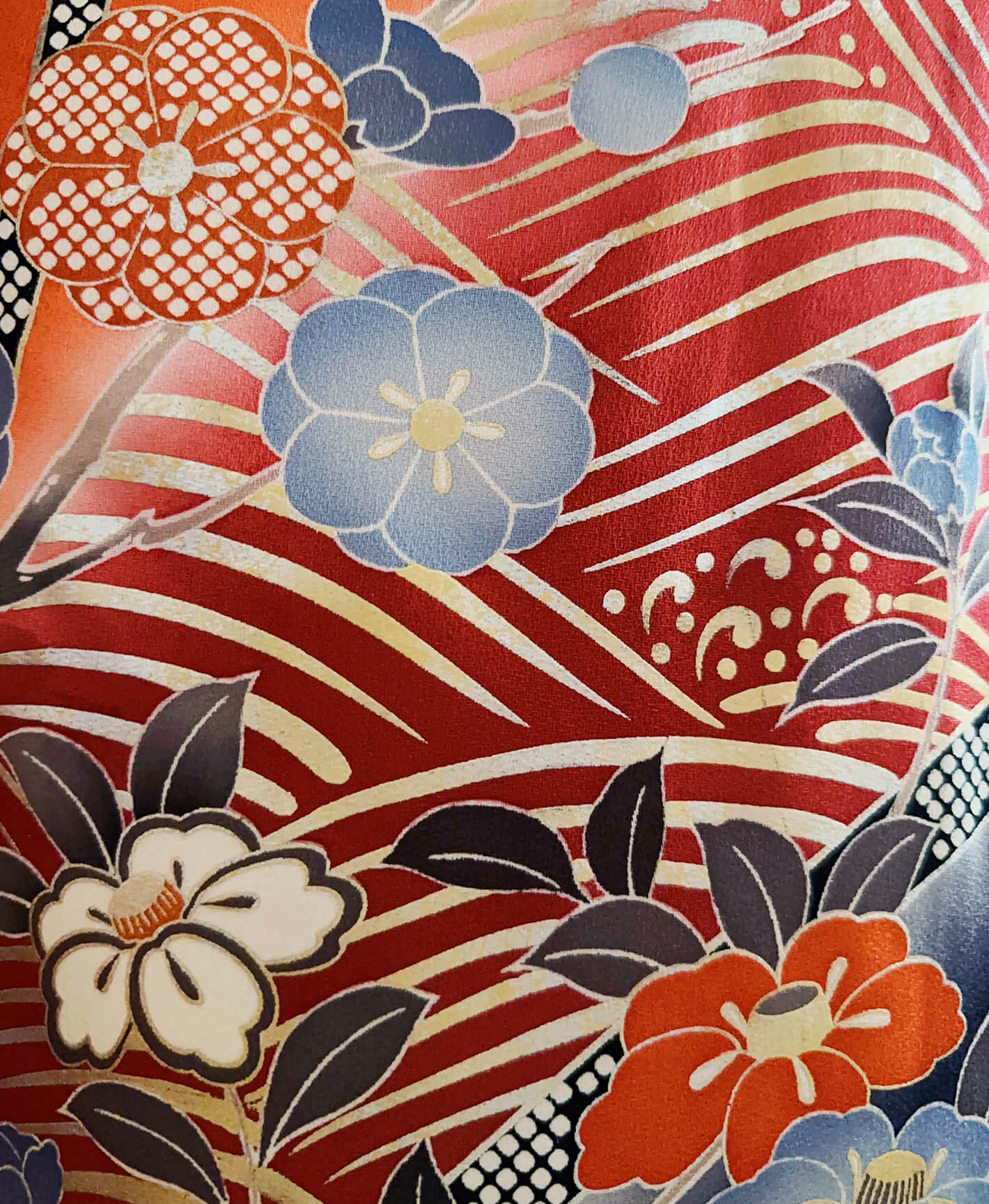 Orange Wave Furisode - Image 8