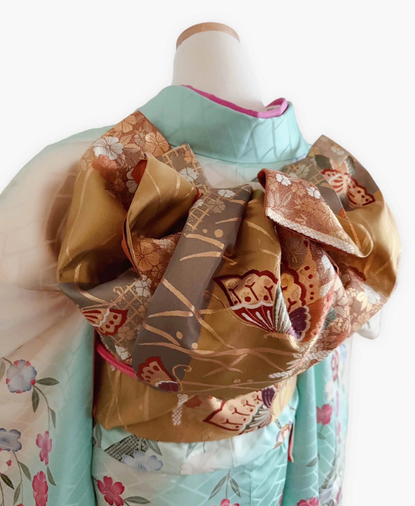 Green Weeping Sakura Furisode - Image 4