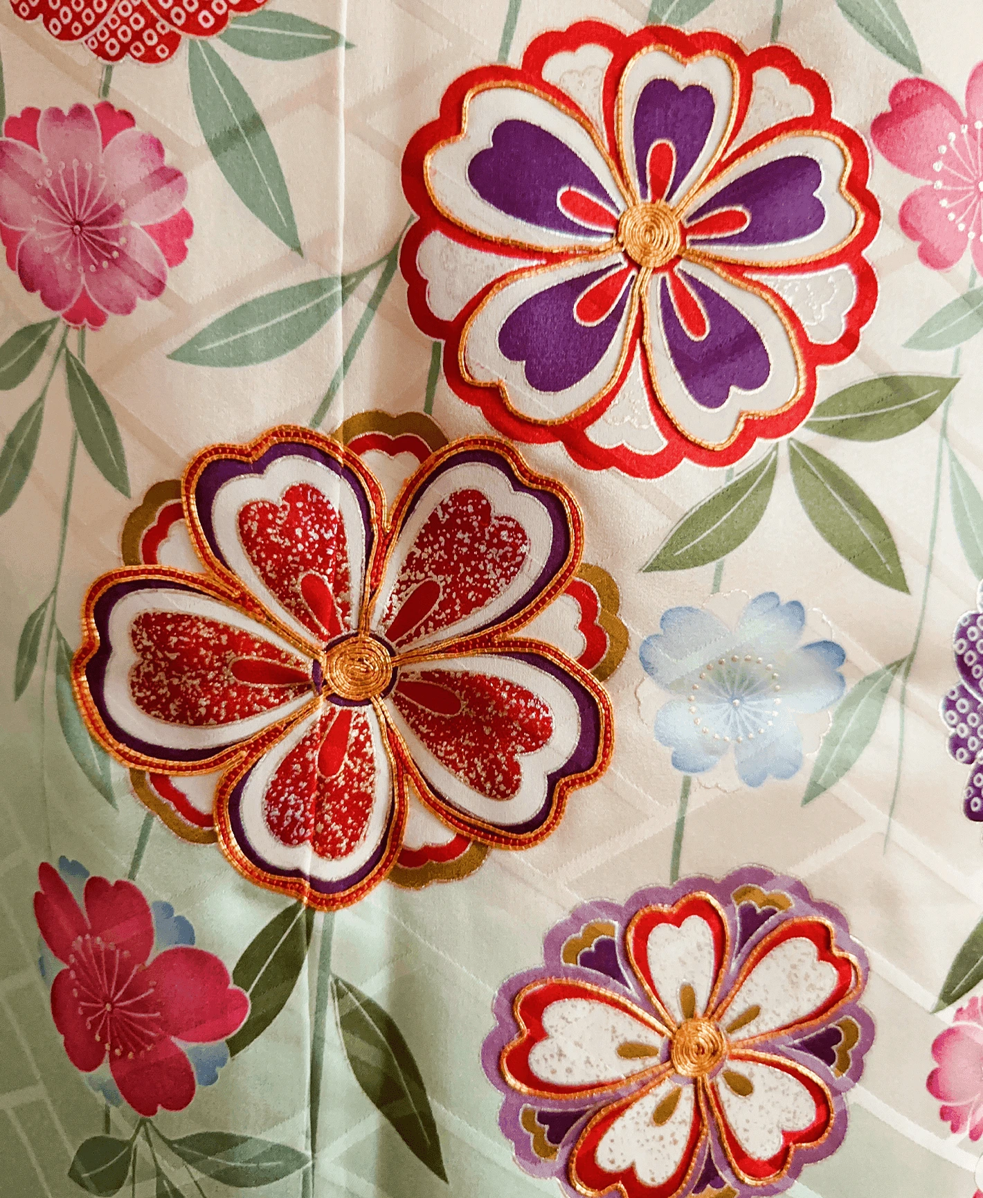 Green Weeping Sakura Furisode - Image 6