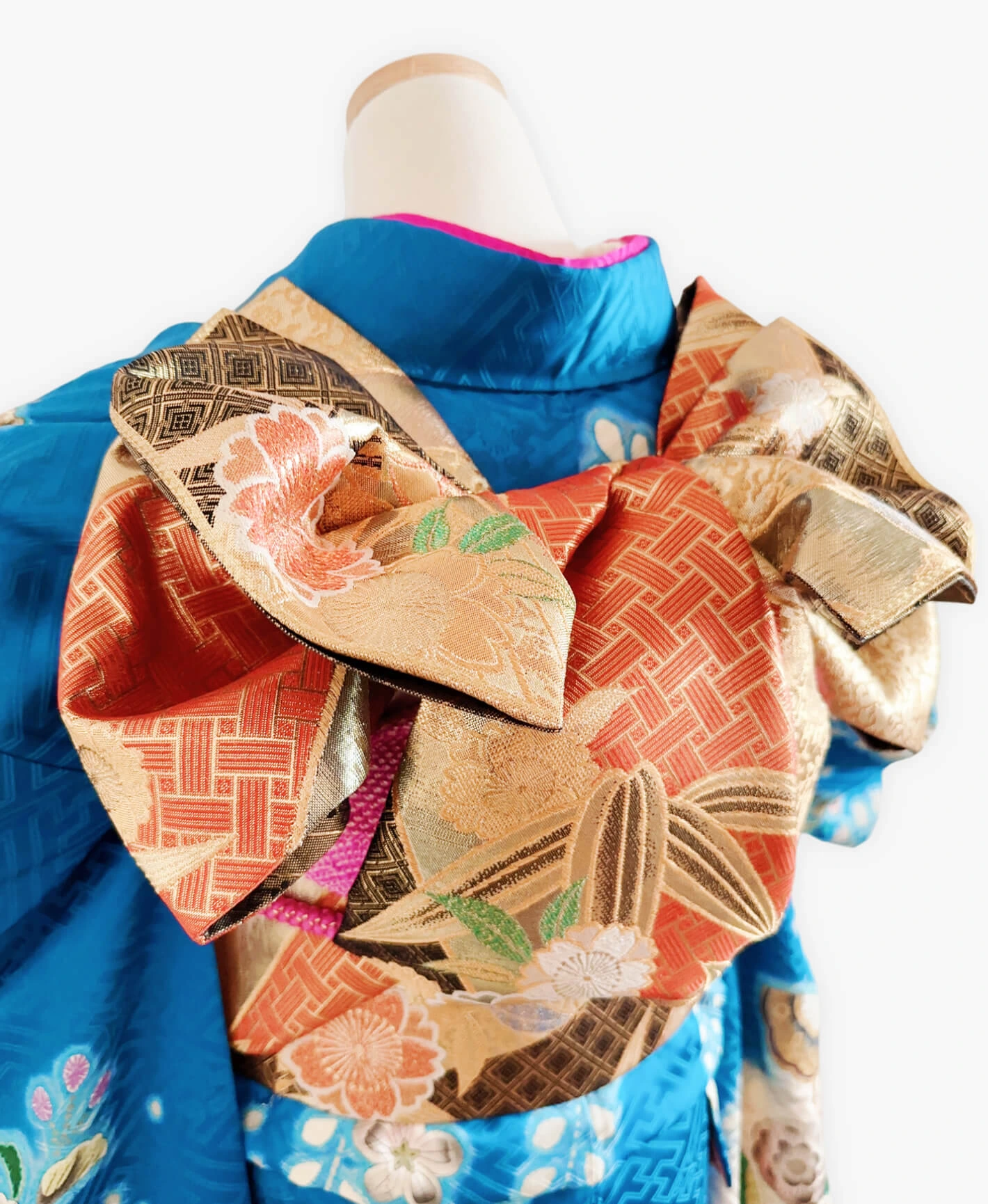 Blue Butterfly Flower Furisode - Image 4