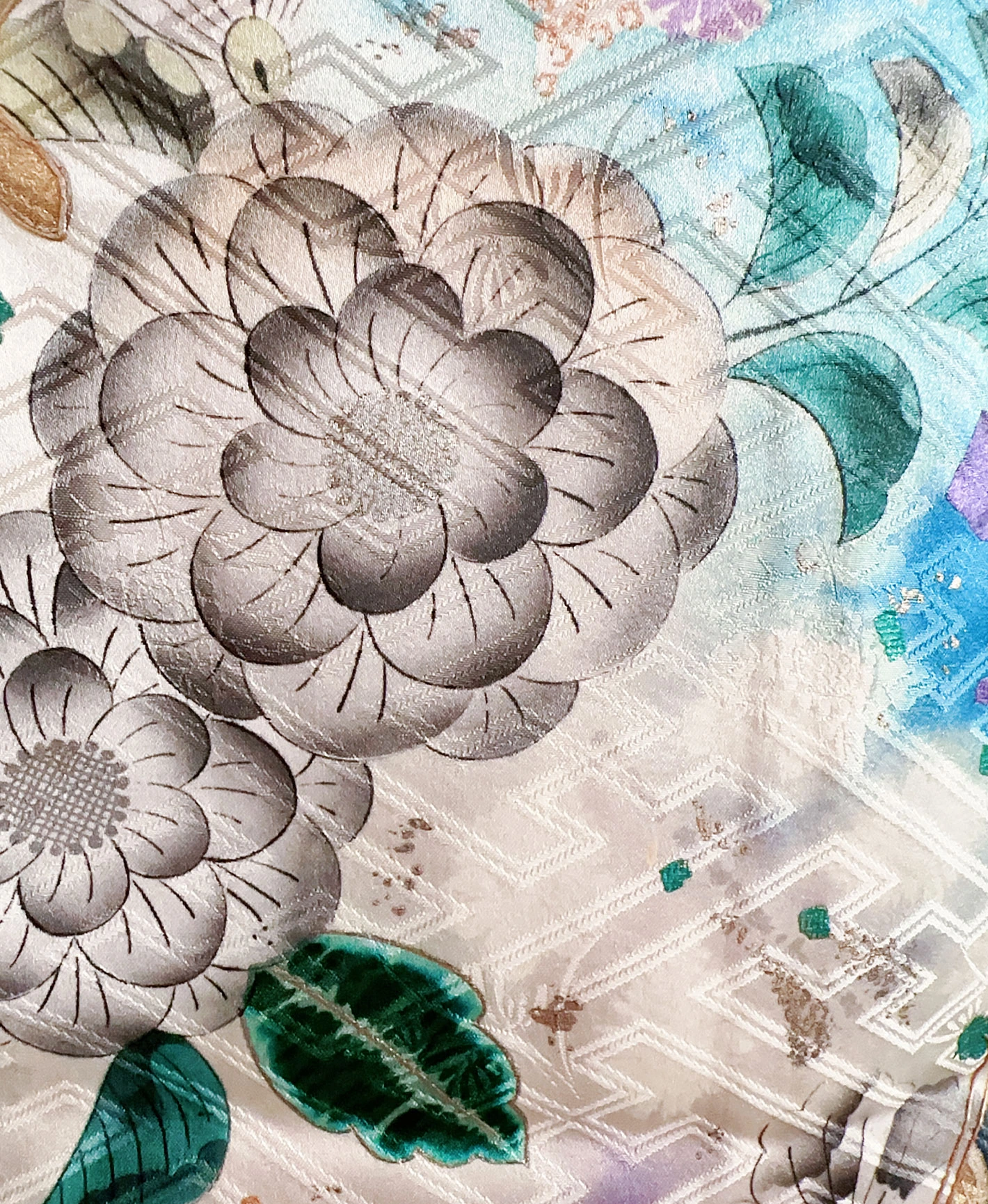 Blue Butterfly Flower Furisode - Image 9