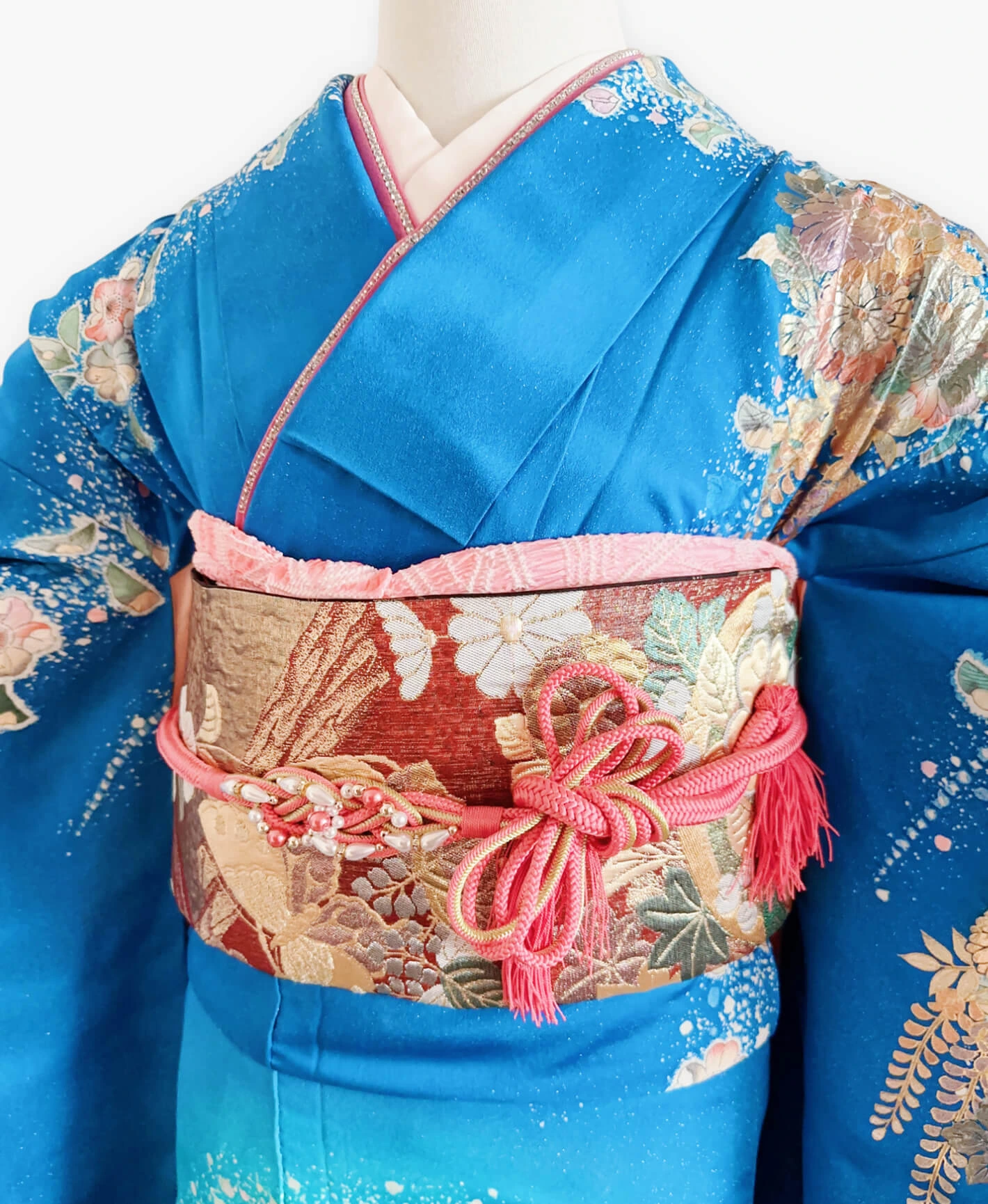 Indigo Tsujigahana Furisode - Image 3