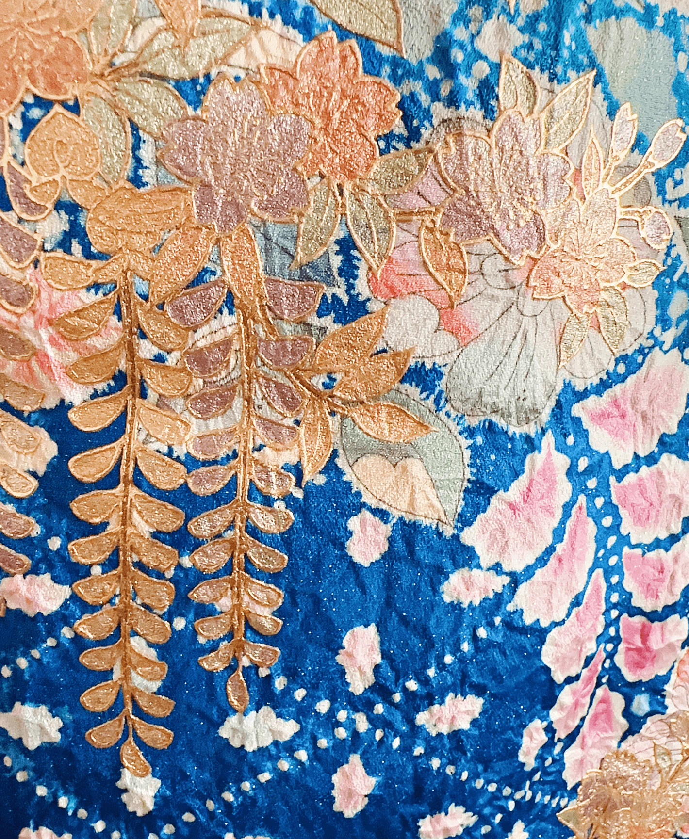 Indigo Tsujigahana Furisode - Image 6
