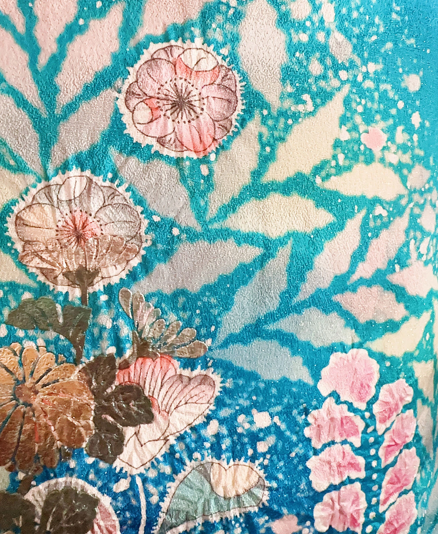 Indigo Tsujigahana Furisode - Image 7