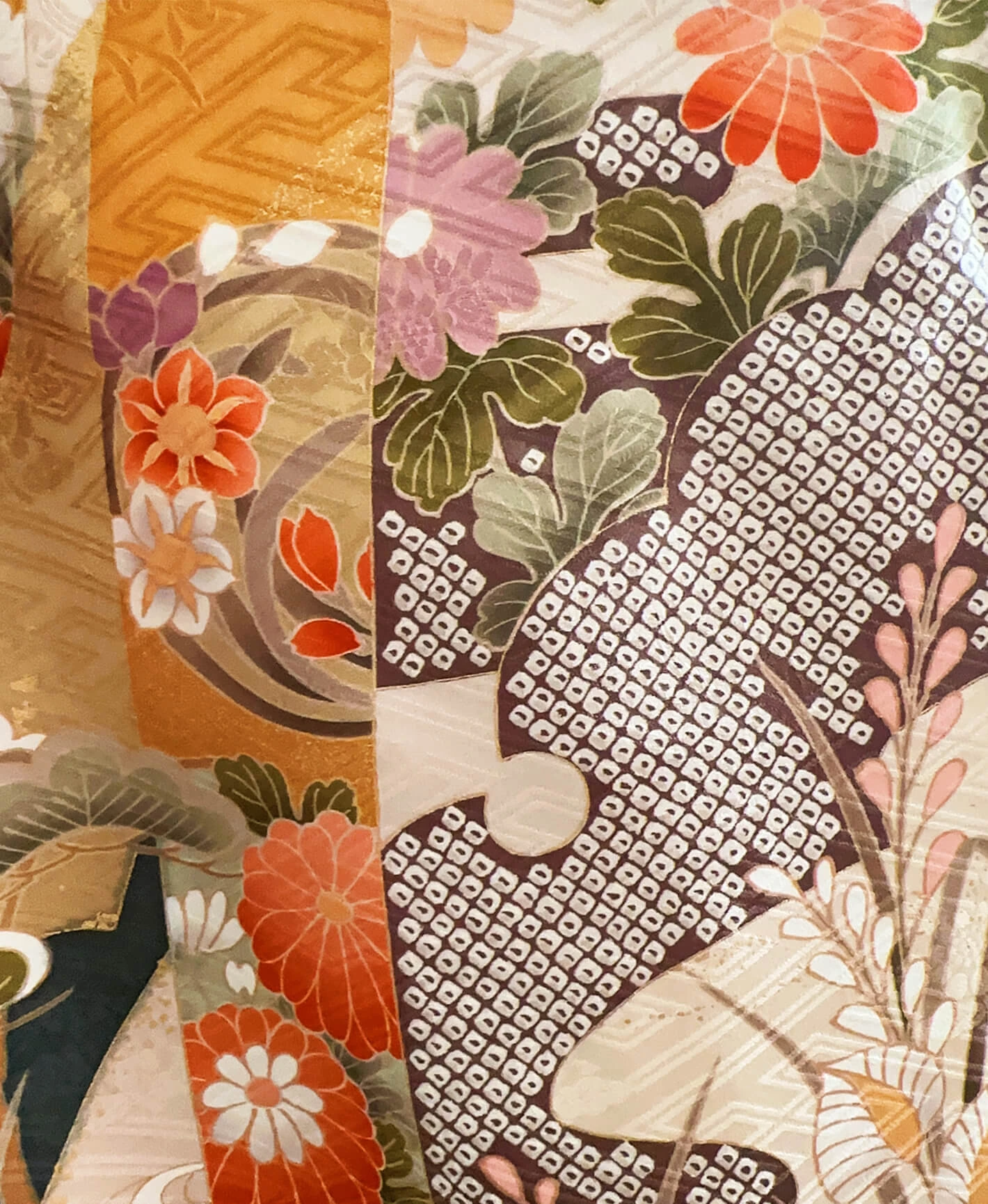 Teal Peony Furisode - Image 9