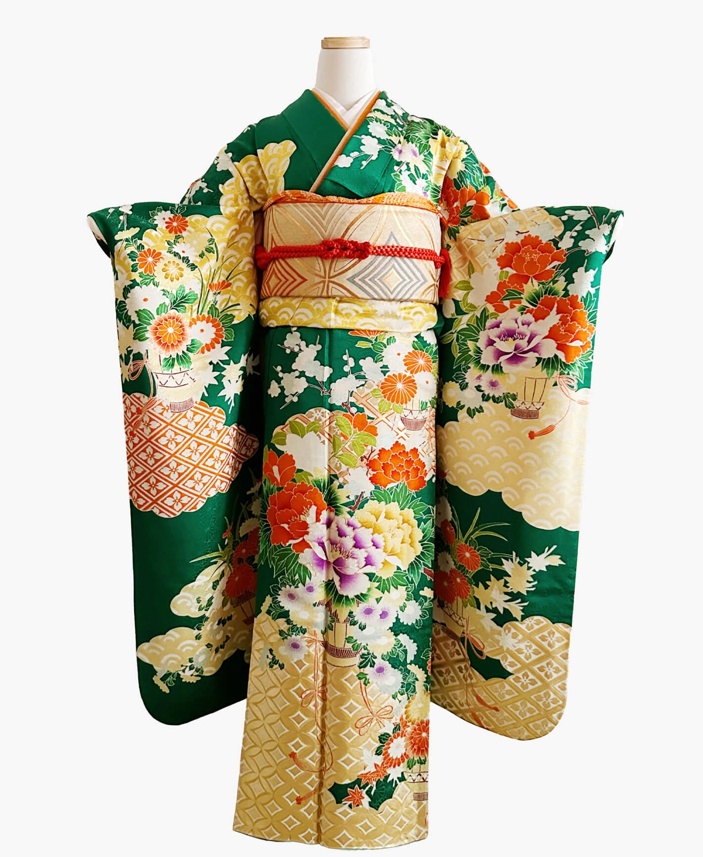 Verdant Peony Furisode - Image 1