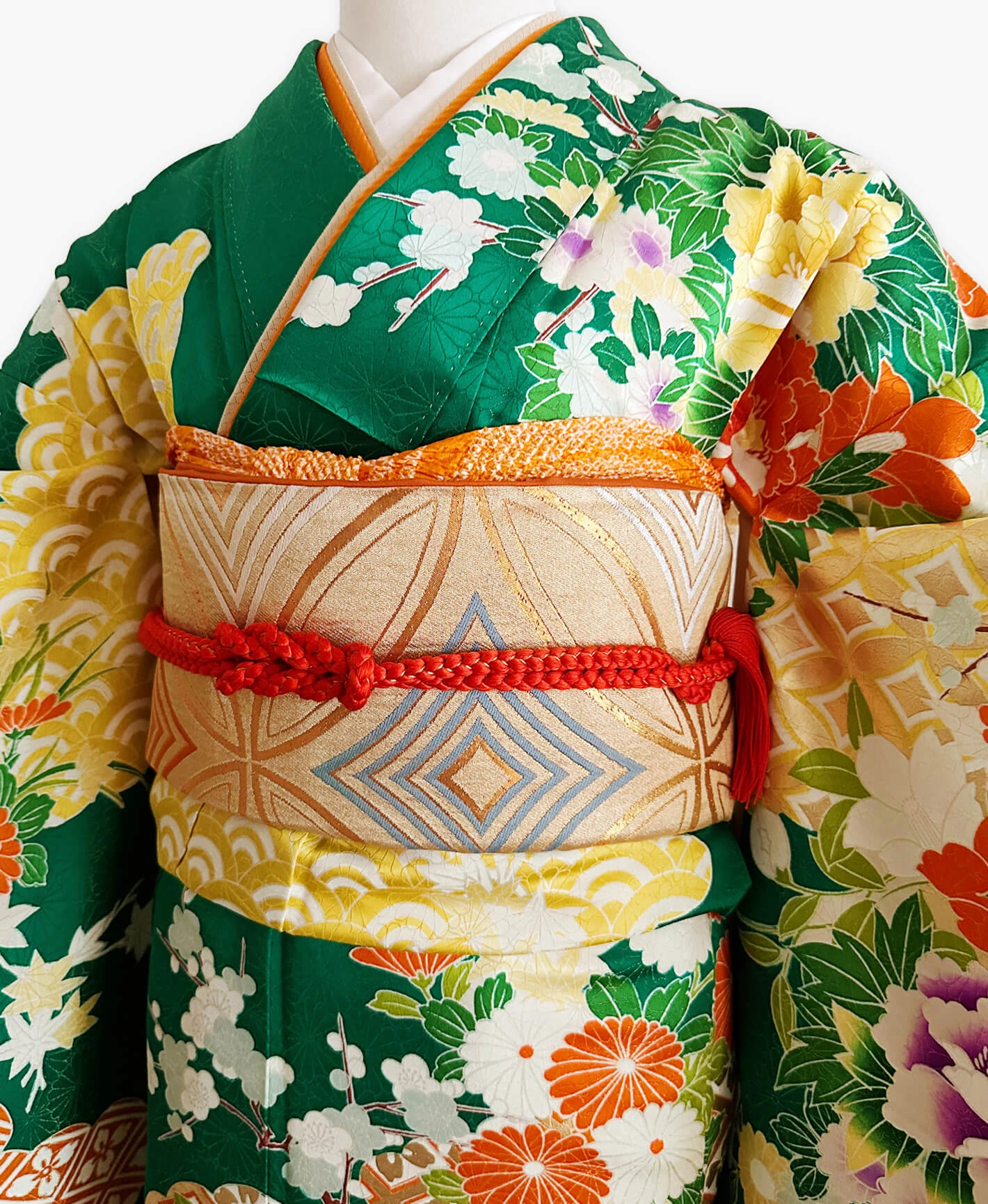 Verdant Peony Furisode - Image 3
