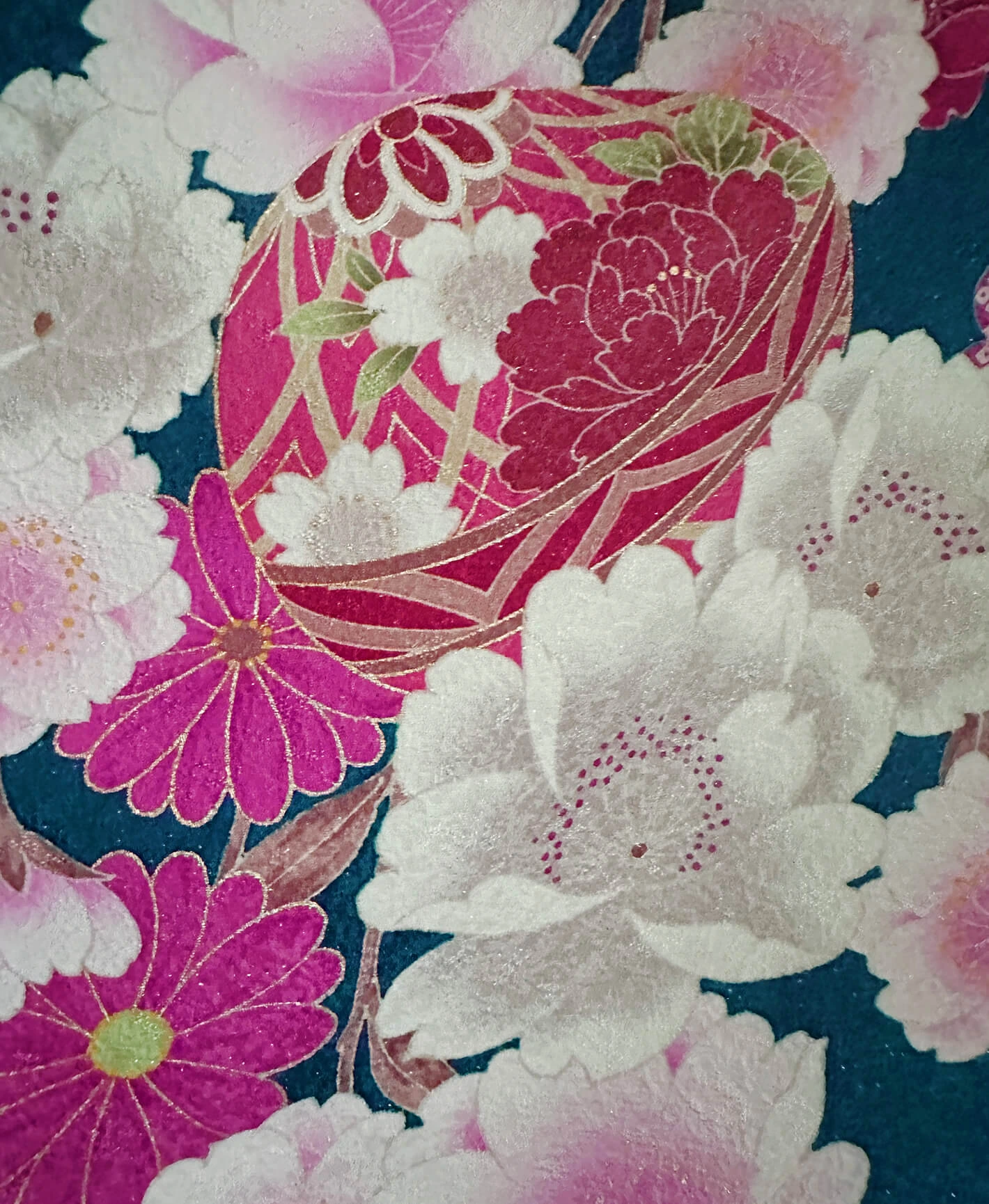 Teal Butterfly Furisode - Image 6