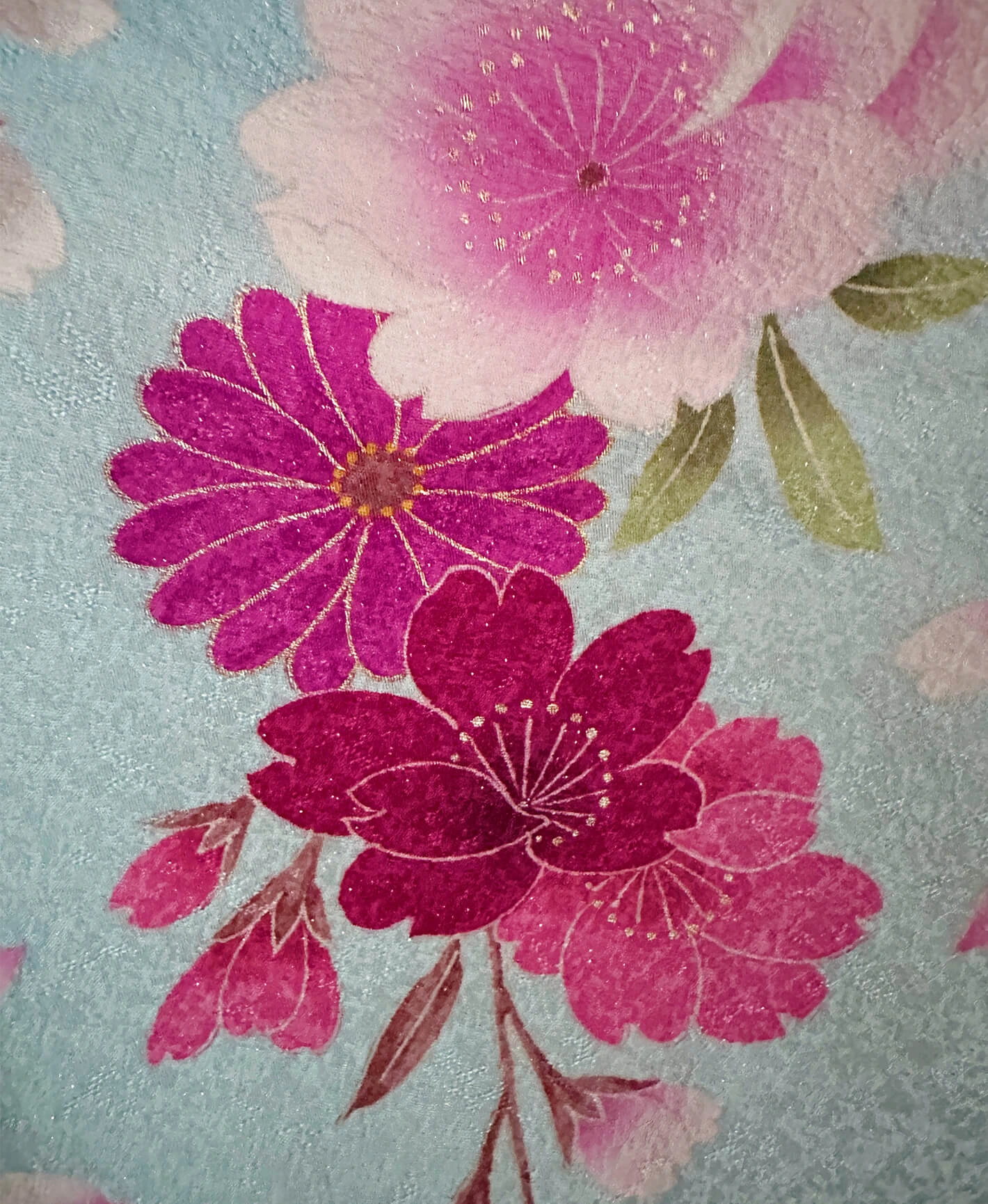 Teal Butterfly Furisode - Image 9