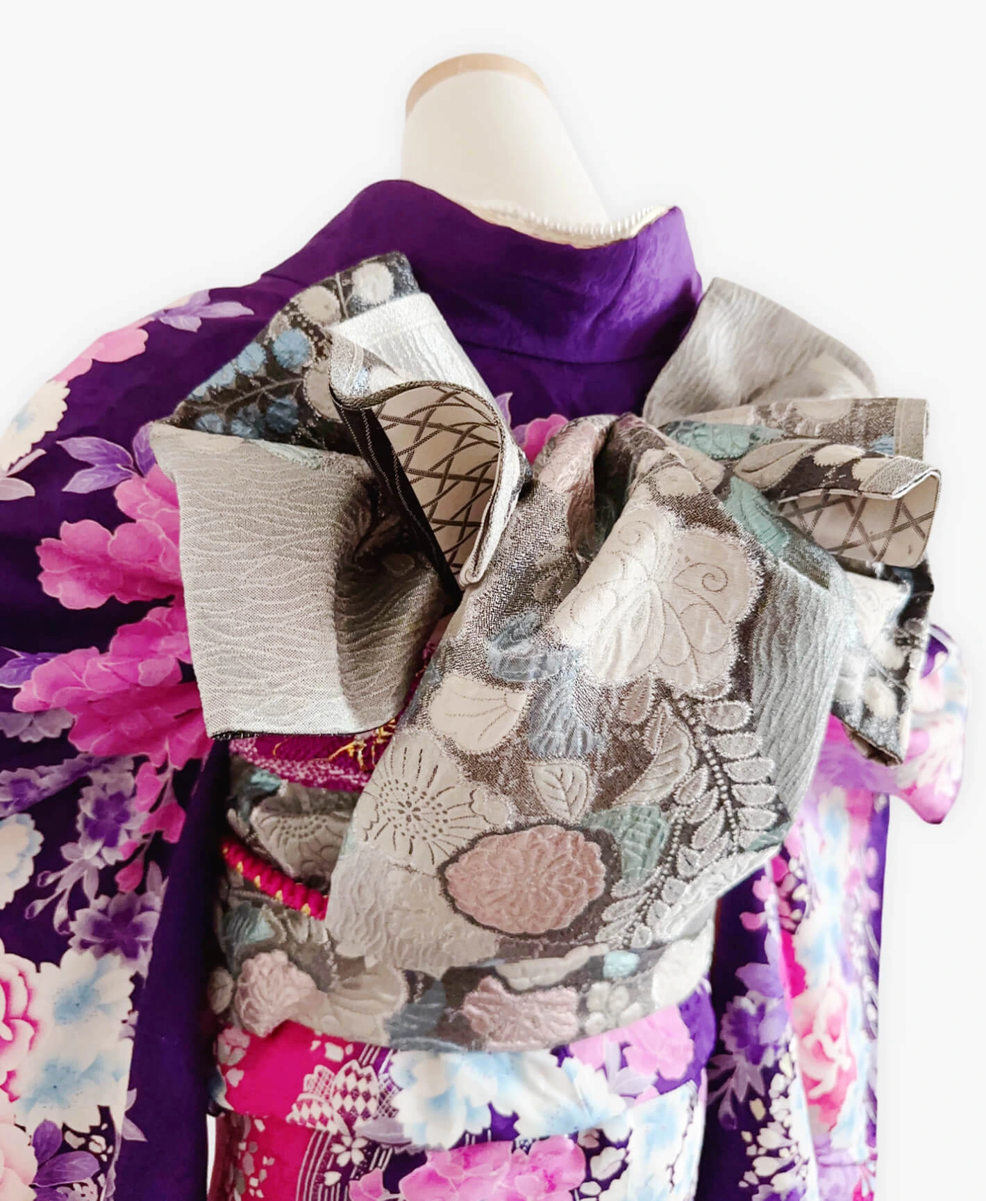 Grape Hundred Flowers Furisode - Image 4
