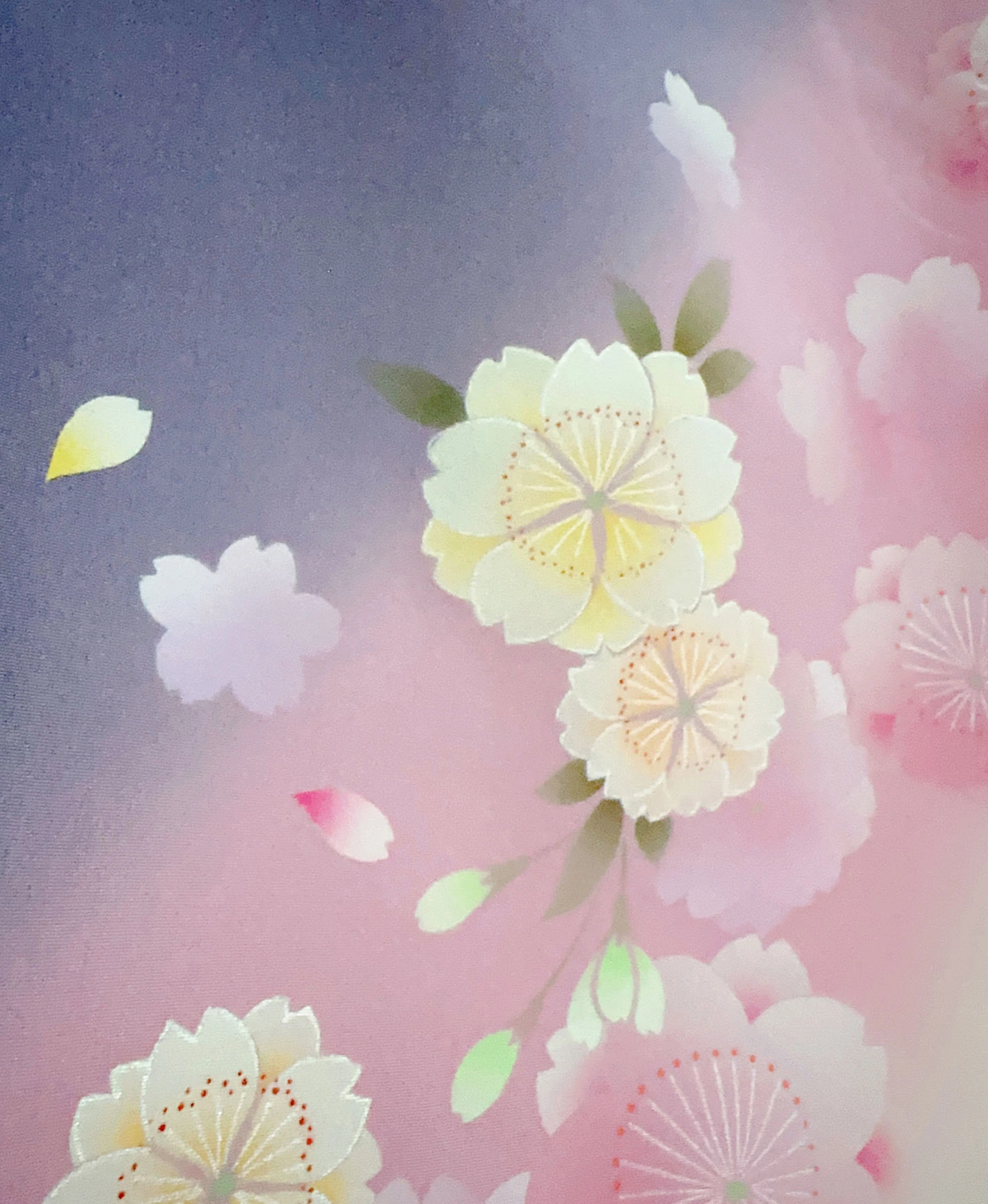 Ecru Sakura Blizzard Furisode - Image 8