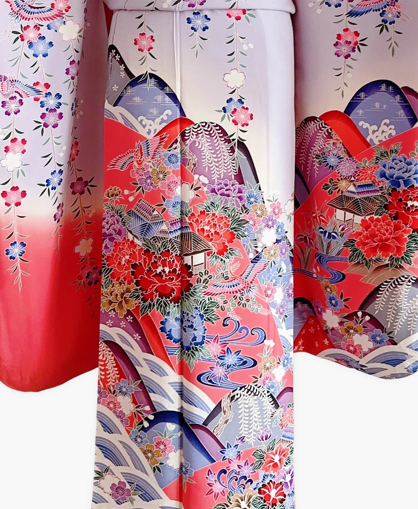 Amethyst Bird Sakura Furisode - Image 5